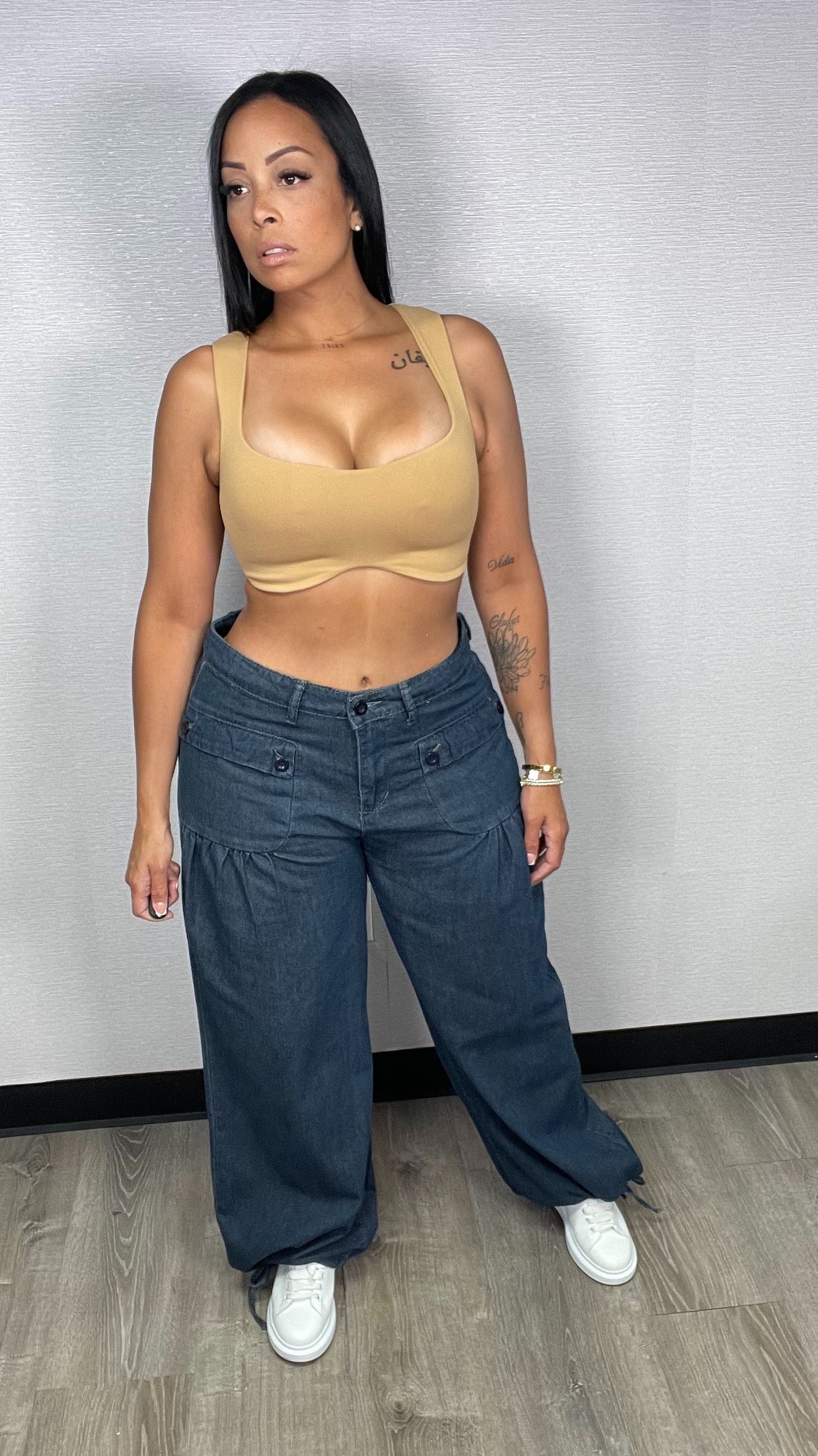 ANGELA ONE SIZE TOP CARAMEL