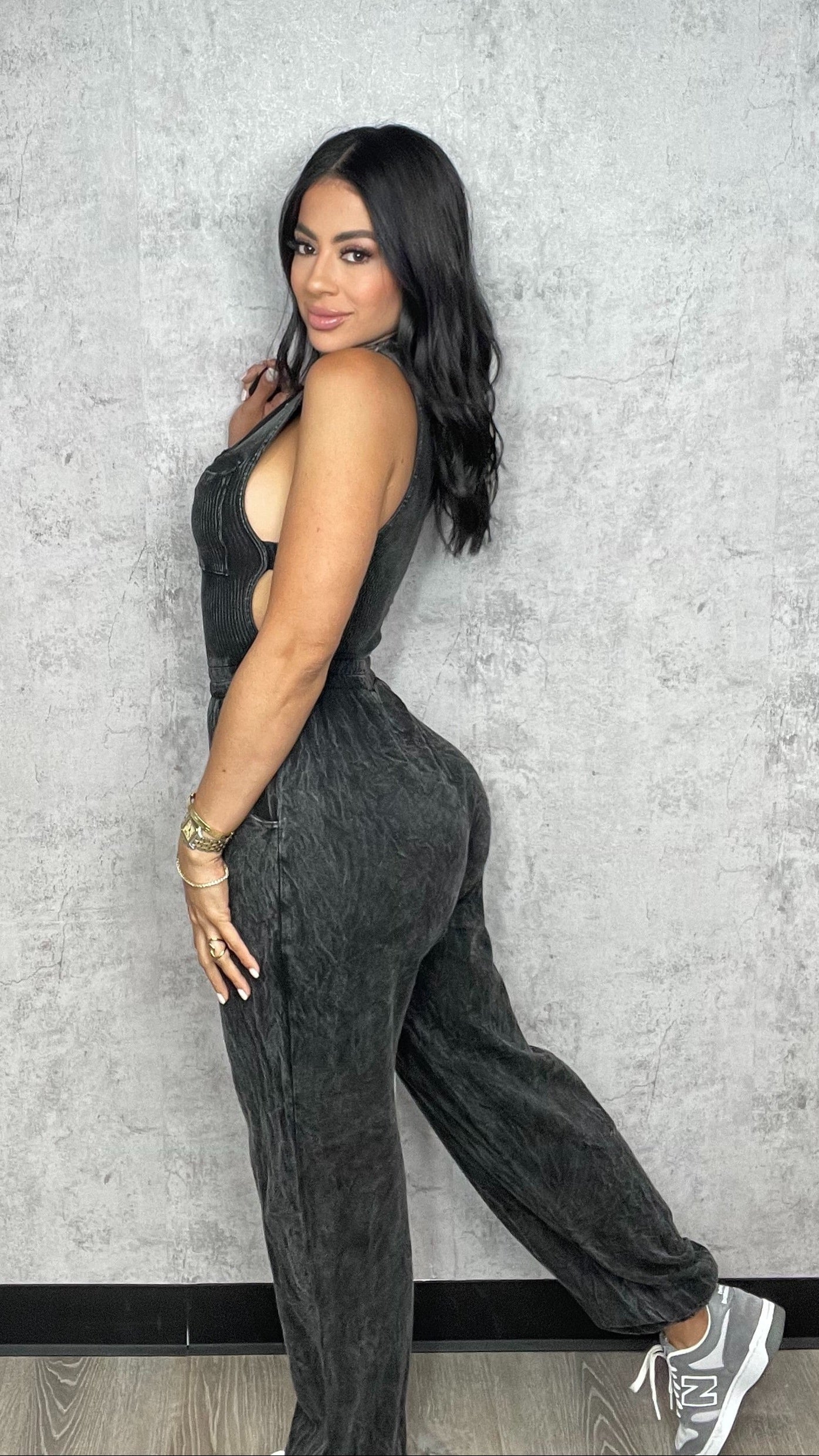 Mineral Jogger Jumpsuit Black