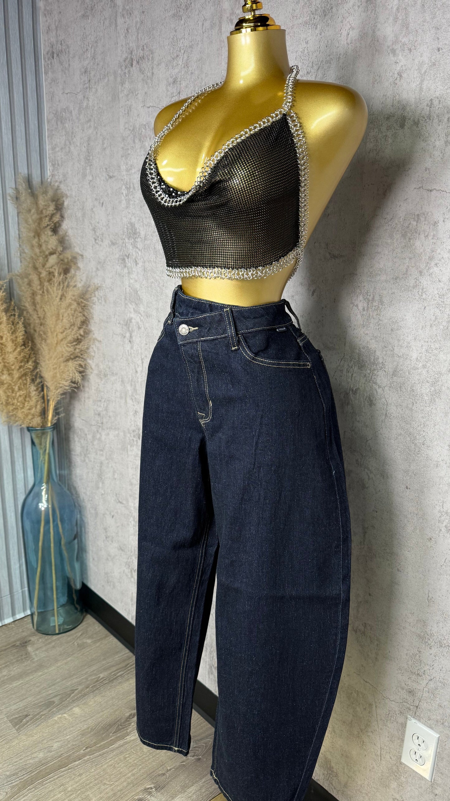 CELLO ASYMMETRIC BARREL PANTS