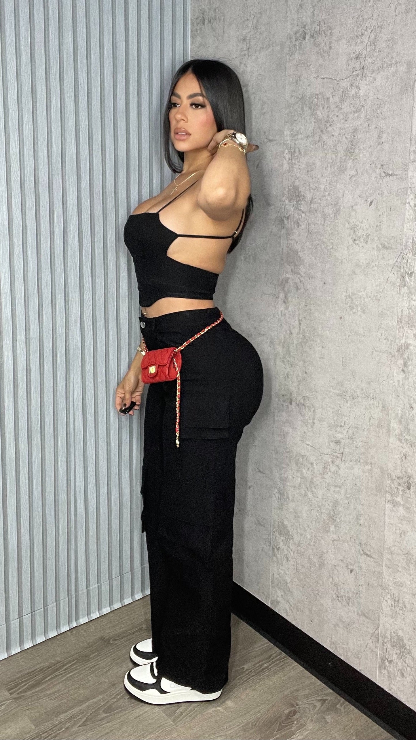 Karlys Black Pants Set