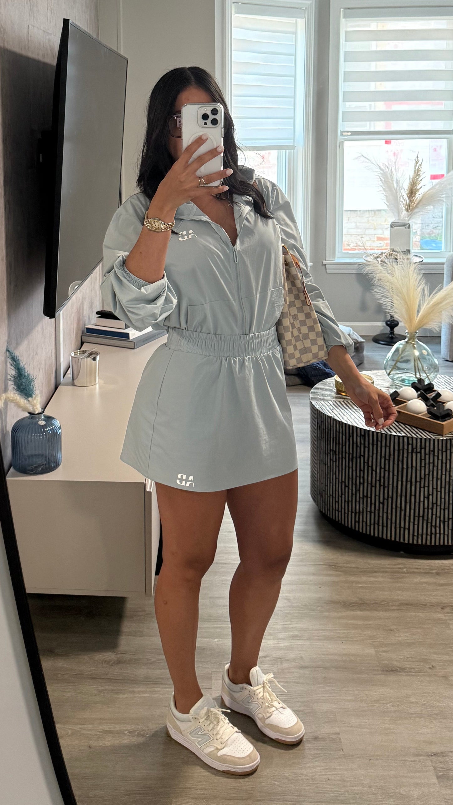 AB Jacket & Skirt Set Blue