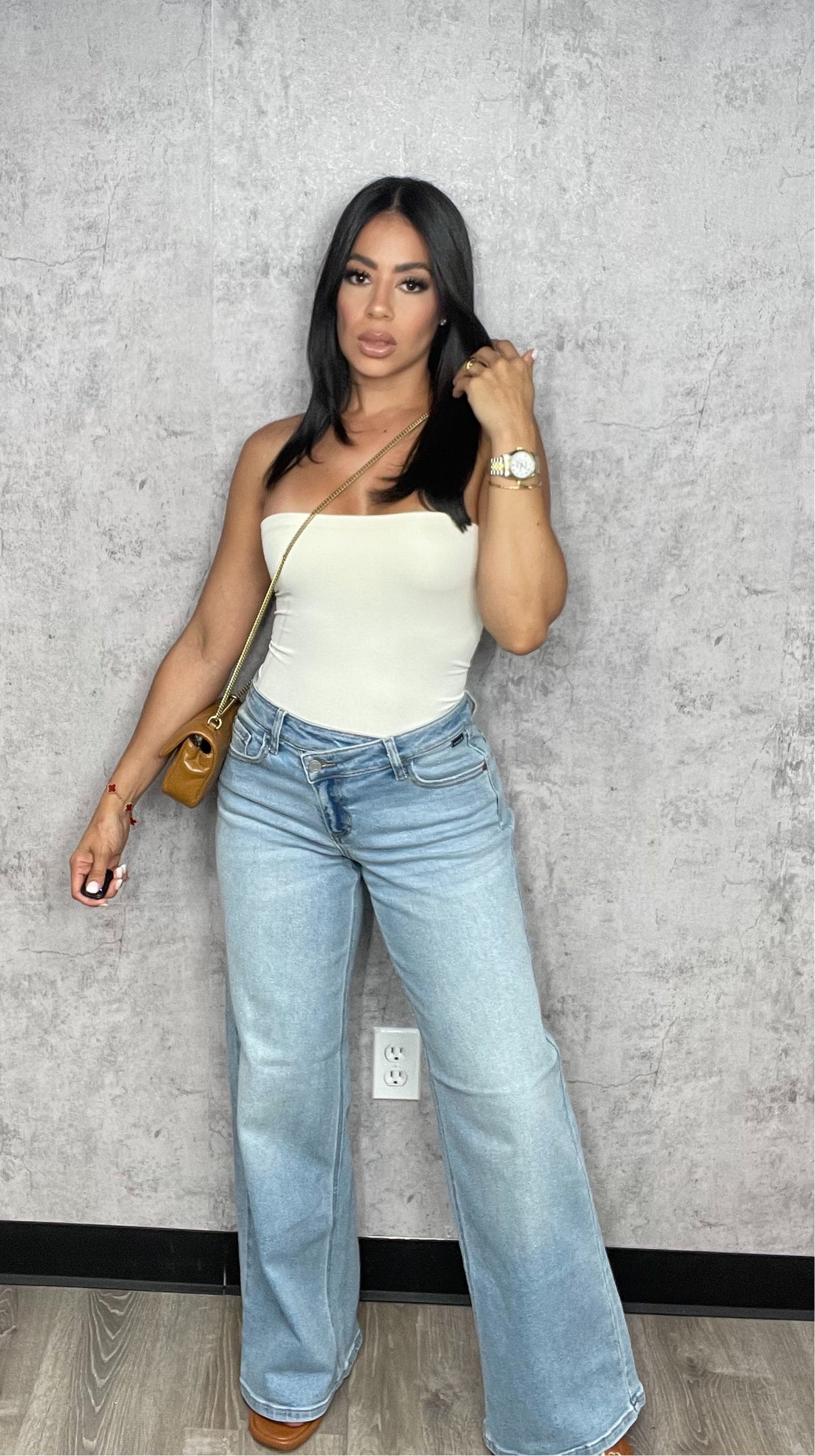 Karla Asymmetrical Cello Jeans