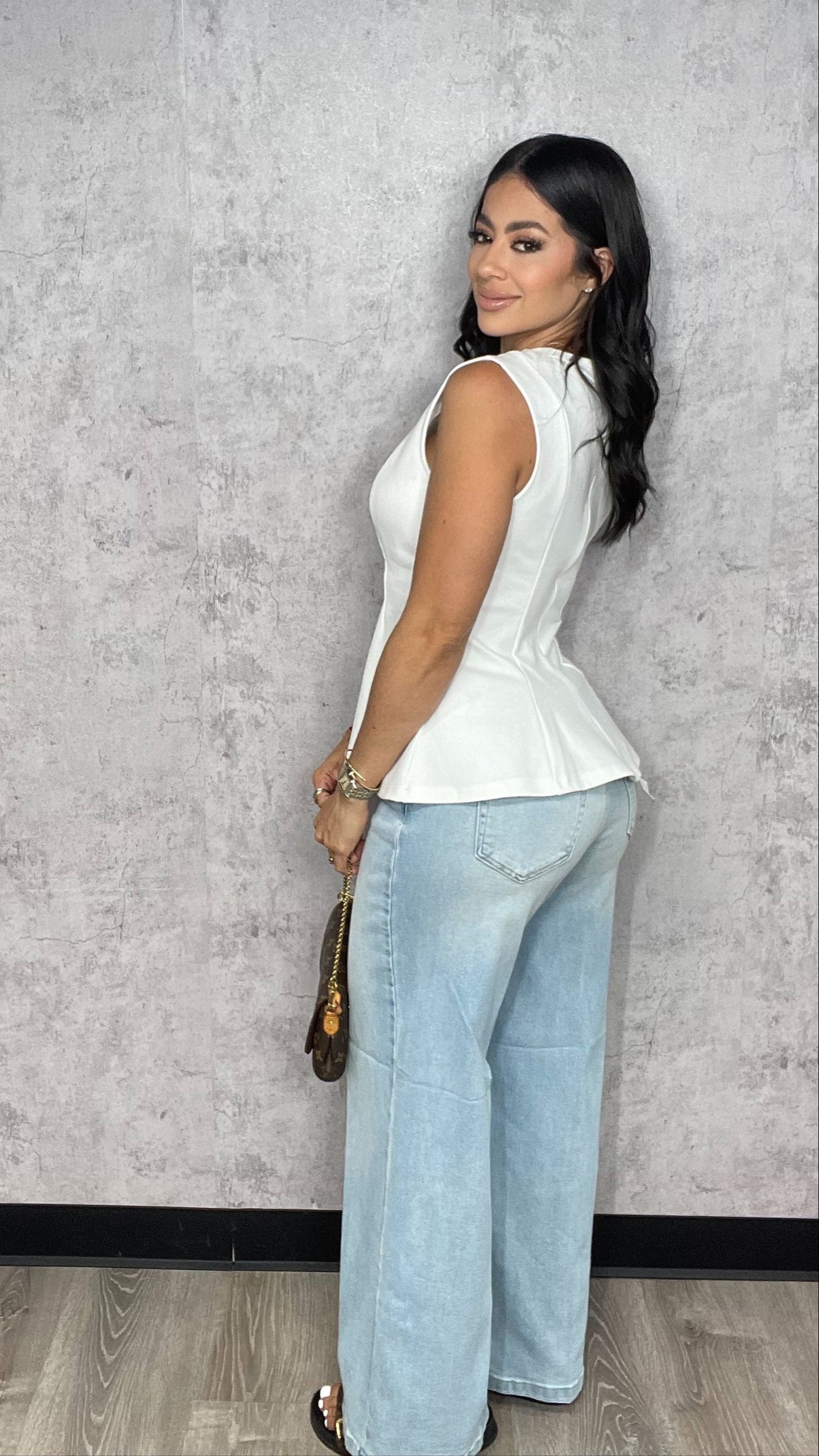 CELLO Wide Leg Stretchy Pants
