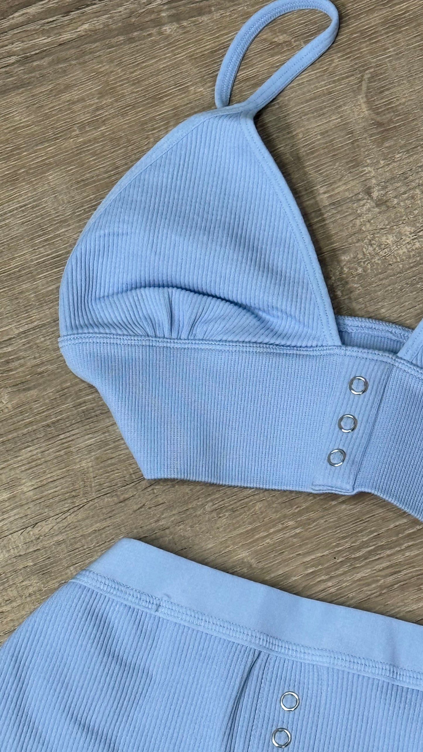 Gia Bralette And Shorts Set BLUE
