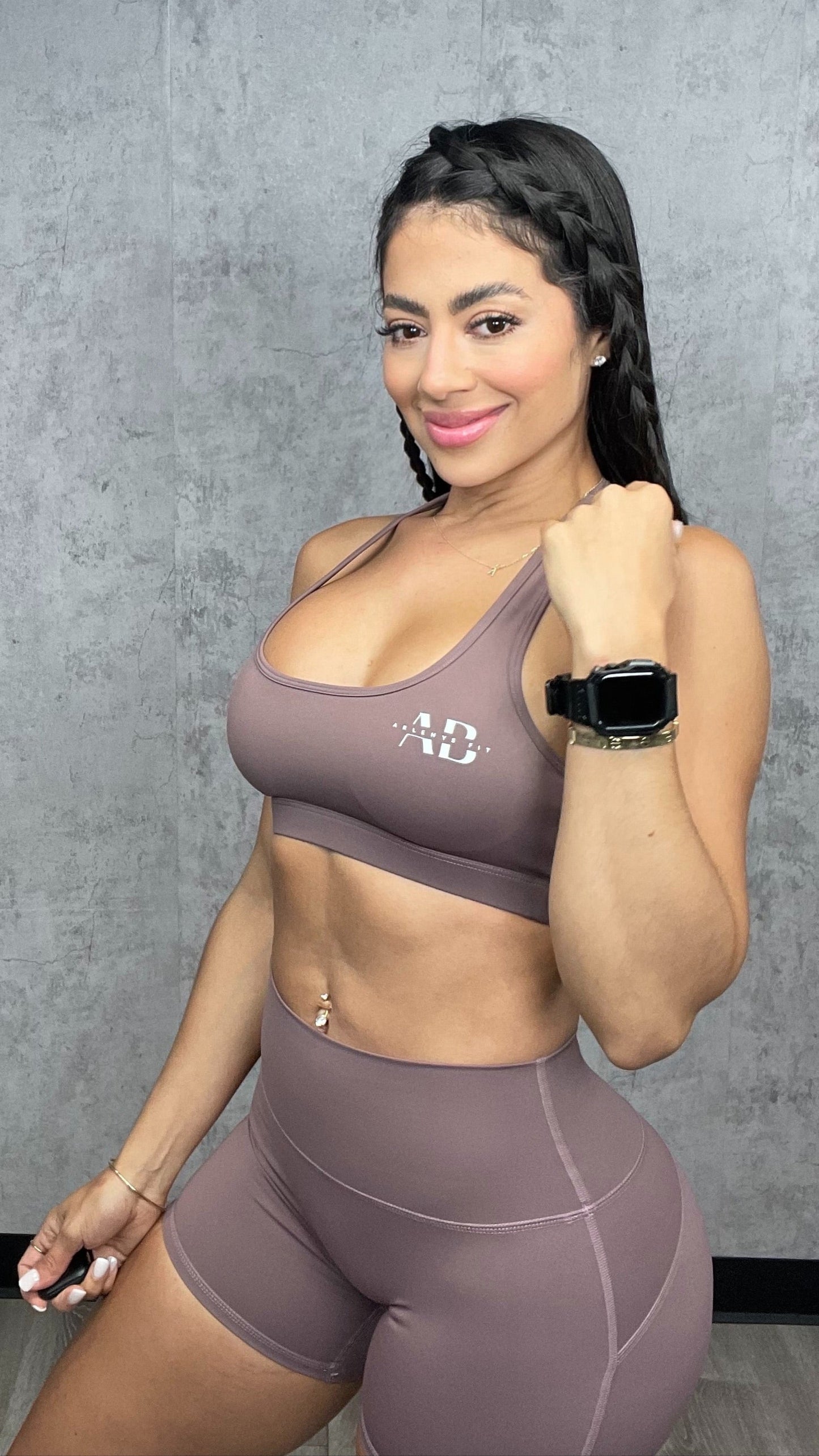 Michy Purple Short Set