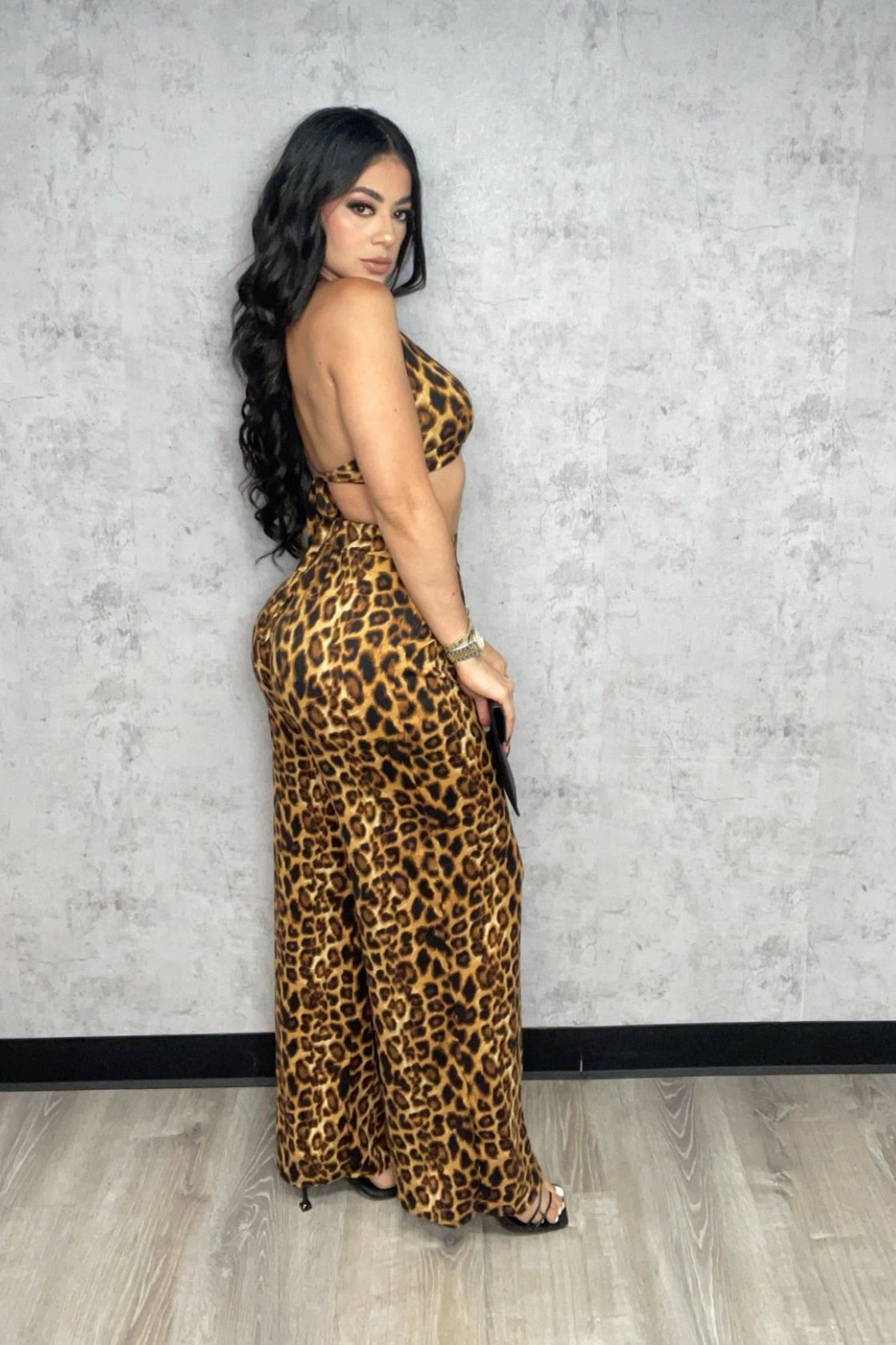 Leopard Pants Set