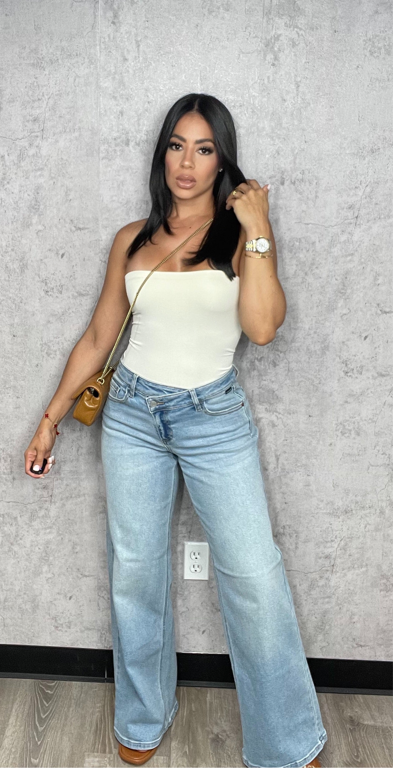 Tati Seamless Tube Bodysuit Ivory