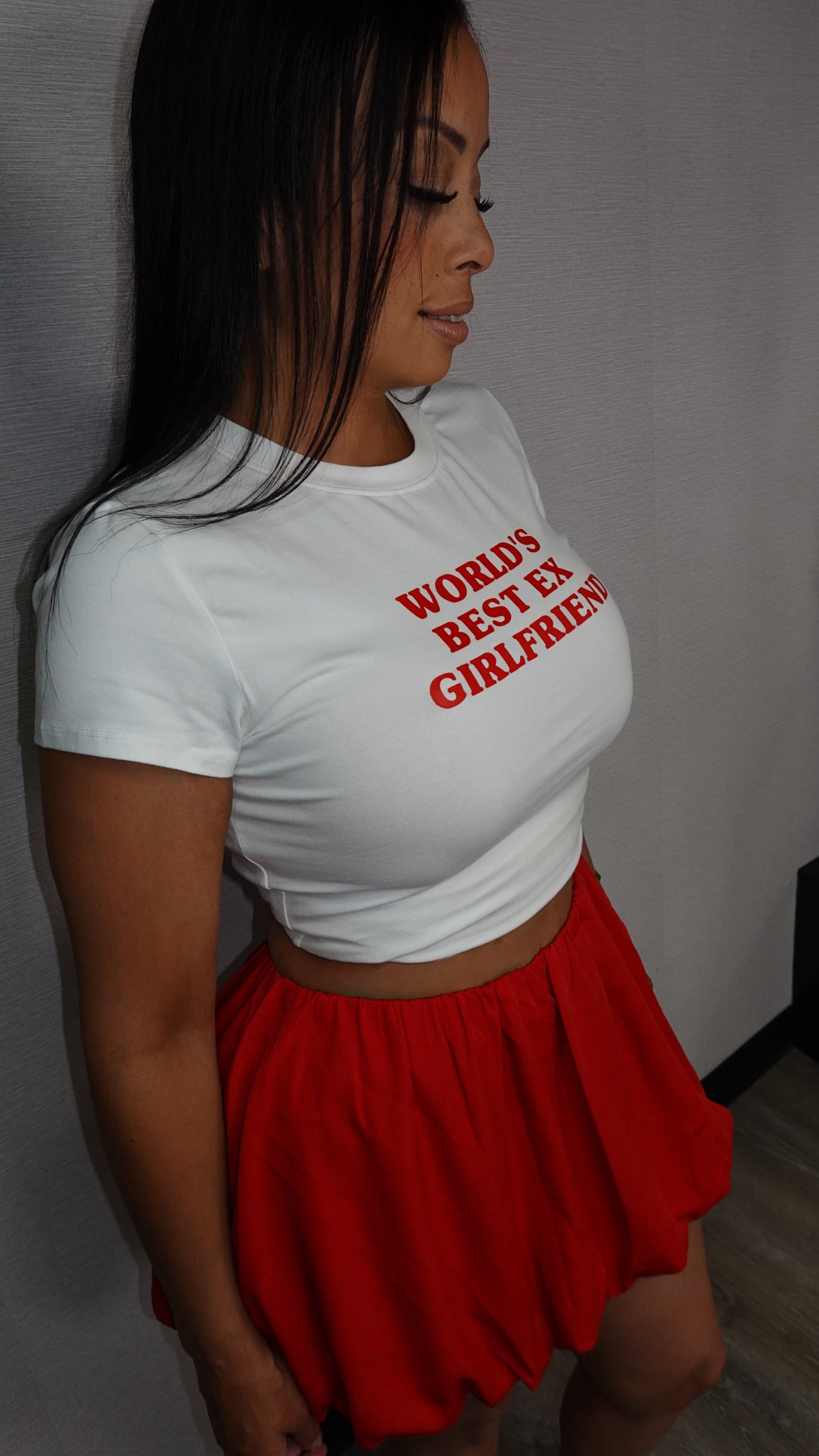 RED BUBBLE SKIRT