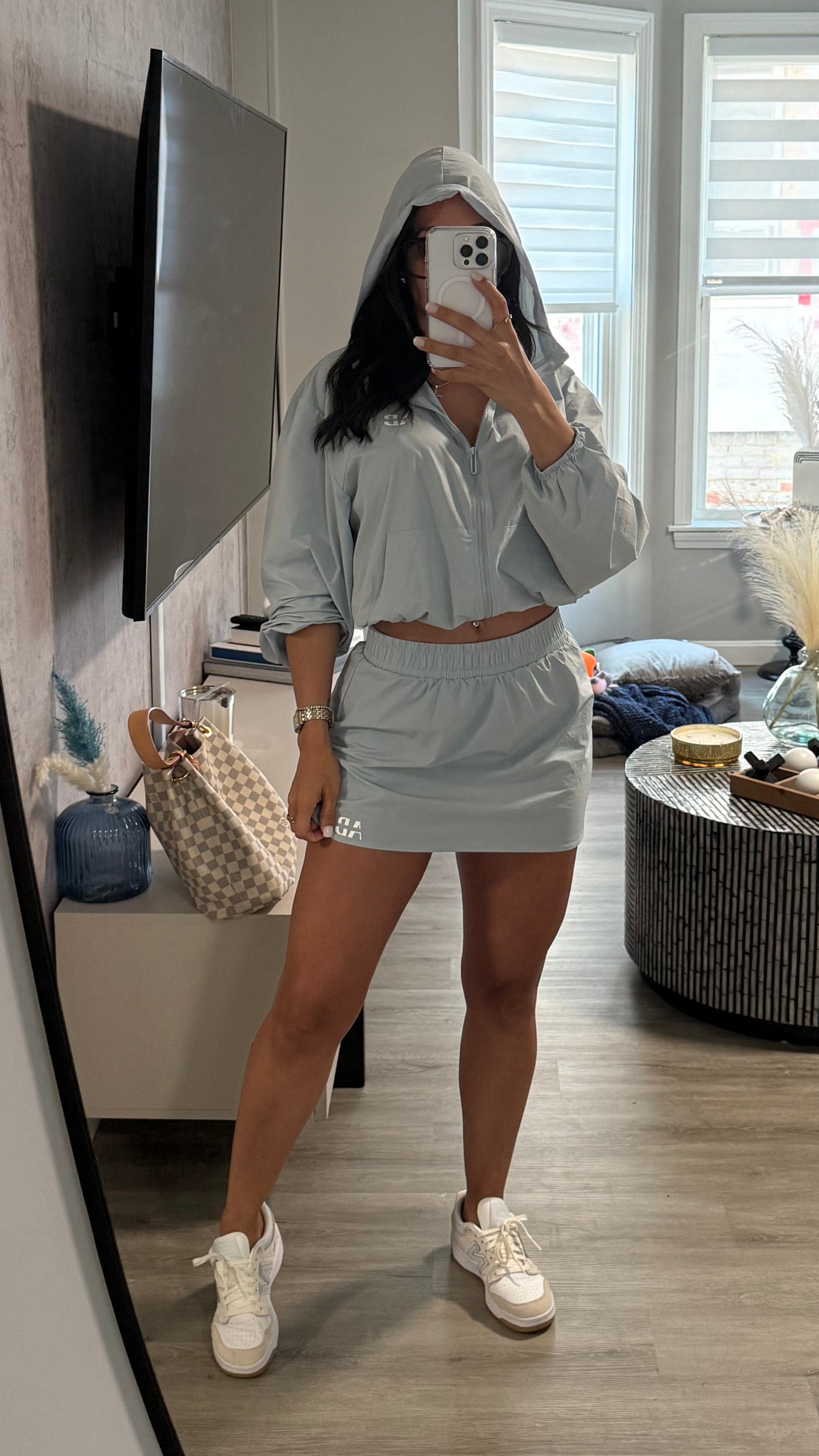AB Jacket & Skirt Set Blue