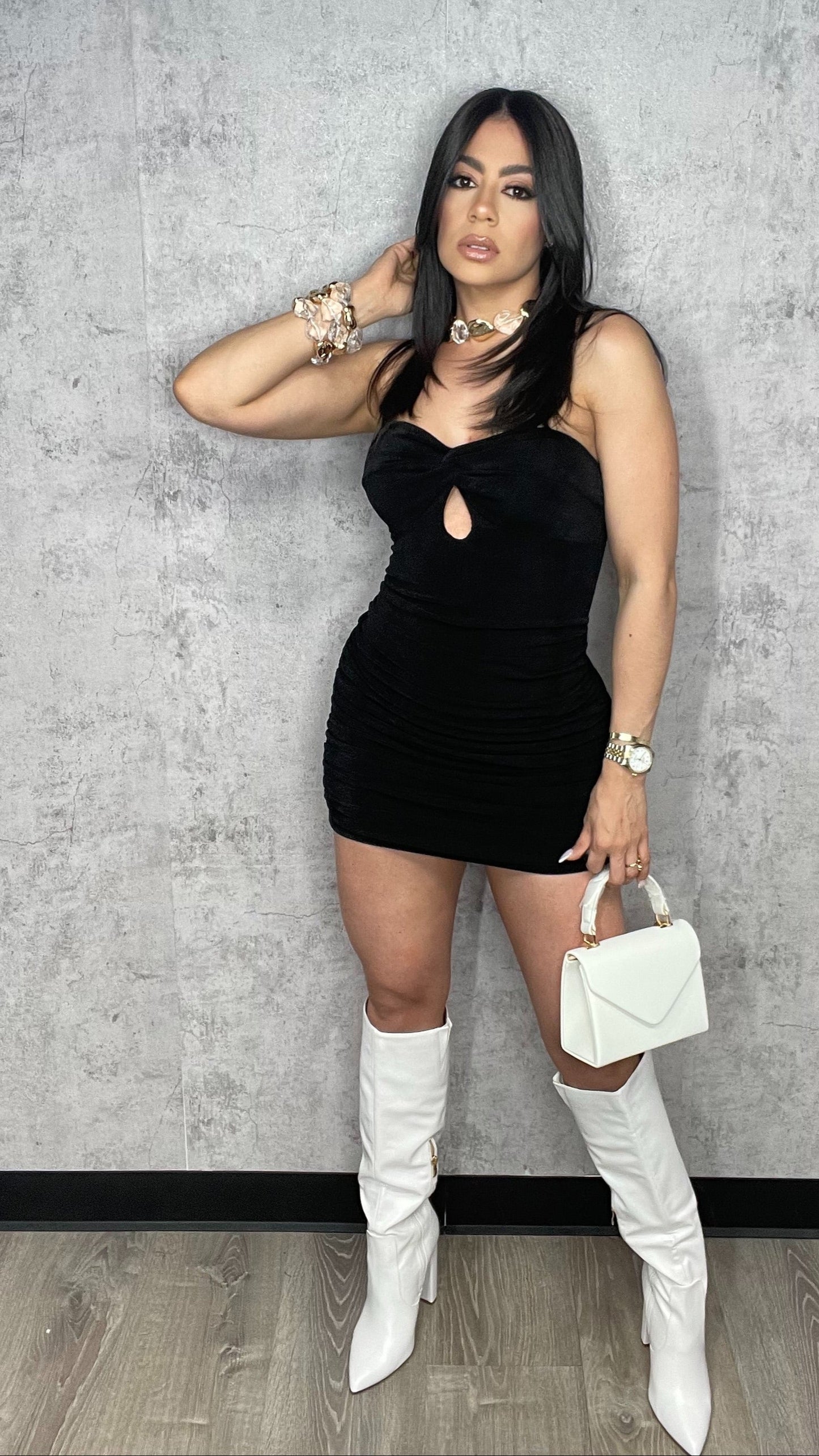 Jessica Tube Blalck Mini Dress