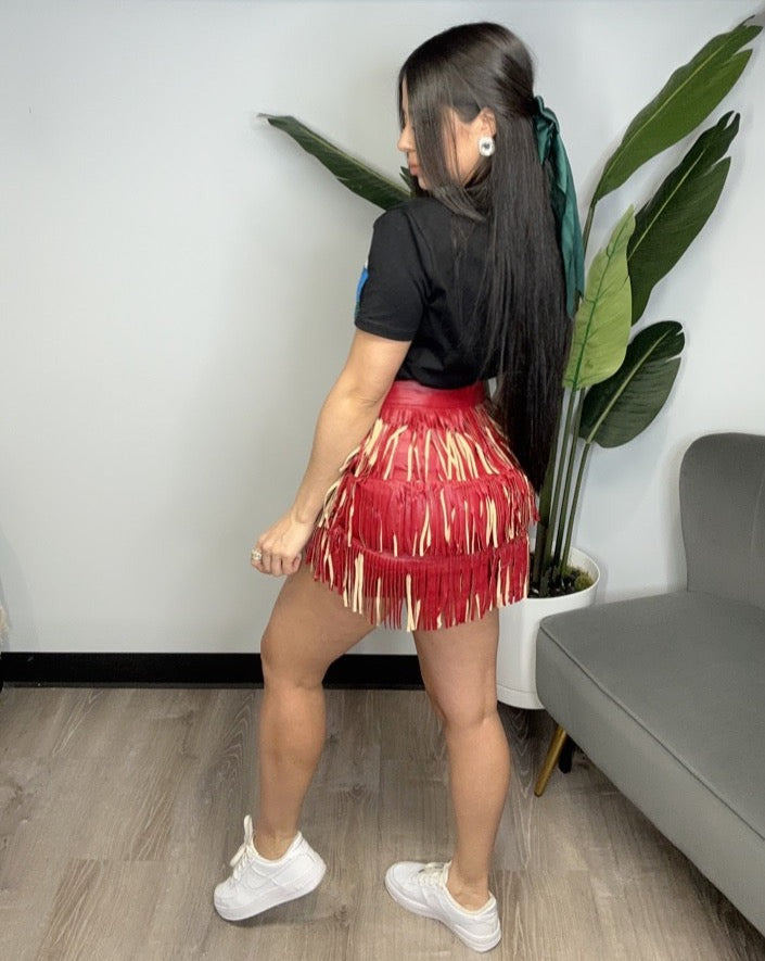 Any Way Skirt Burgundy