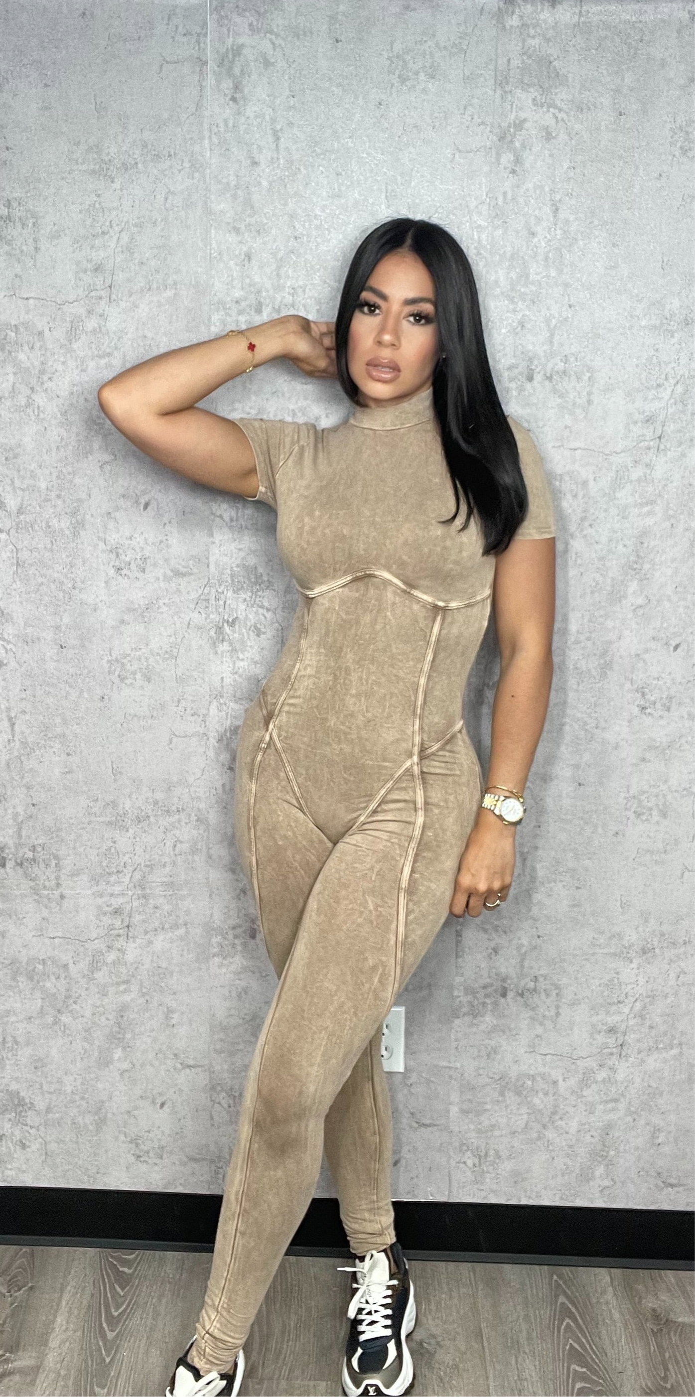Kata Mineral Jumpsuit Mocha