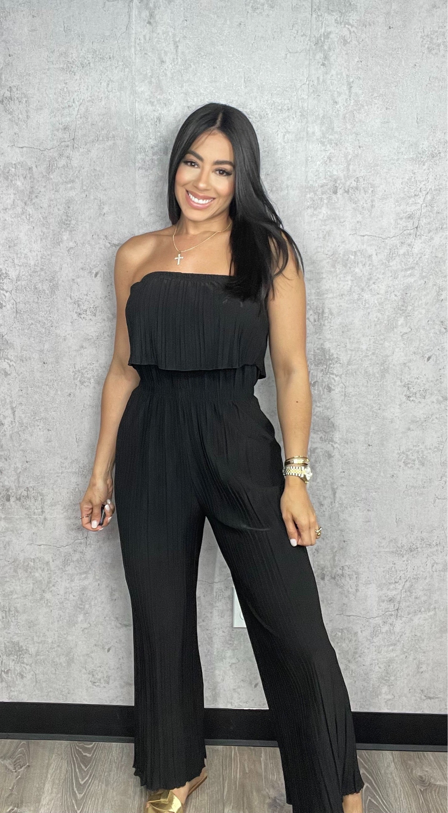 Anastasia Tube Jumpsuit Black