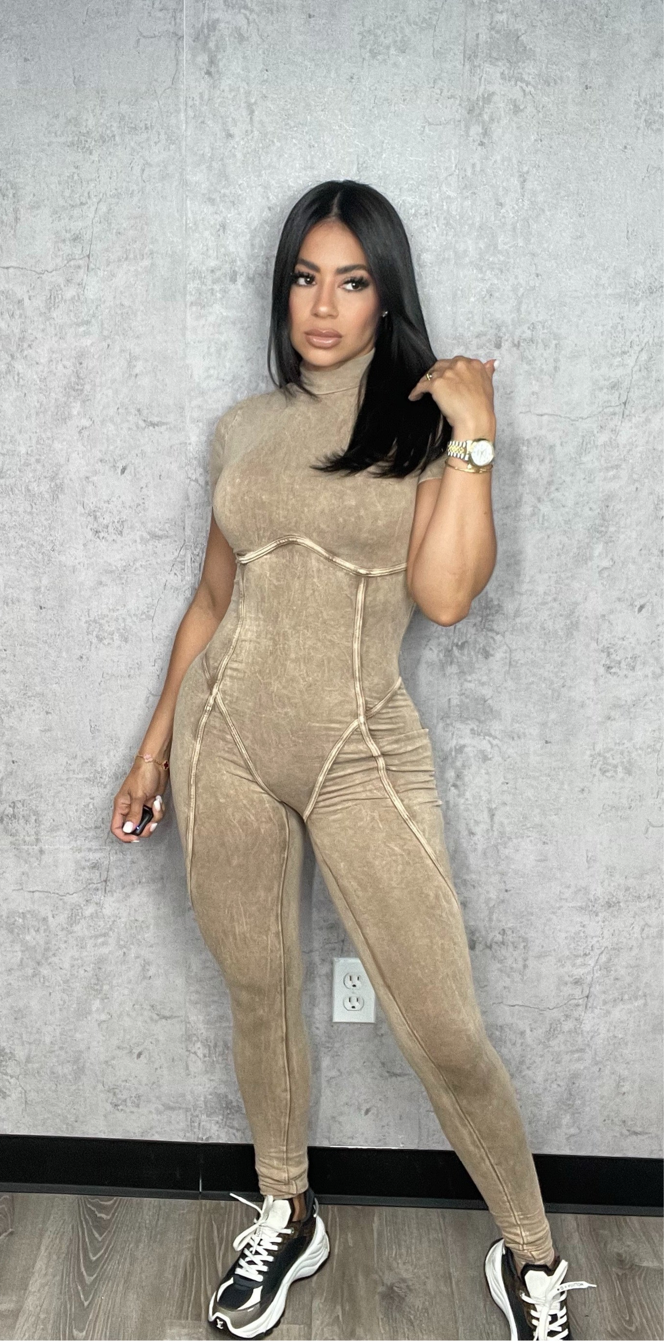 Kata Mineral Jumpsuit Mocha
