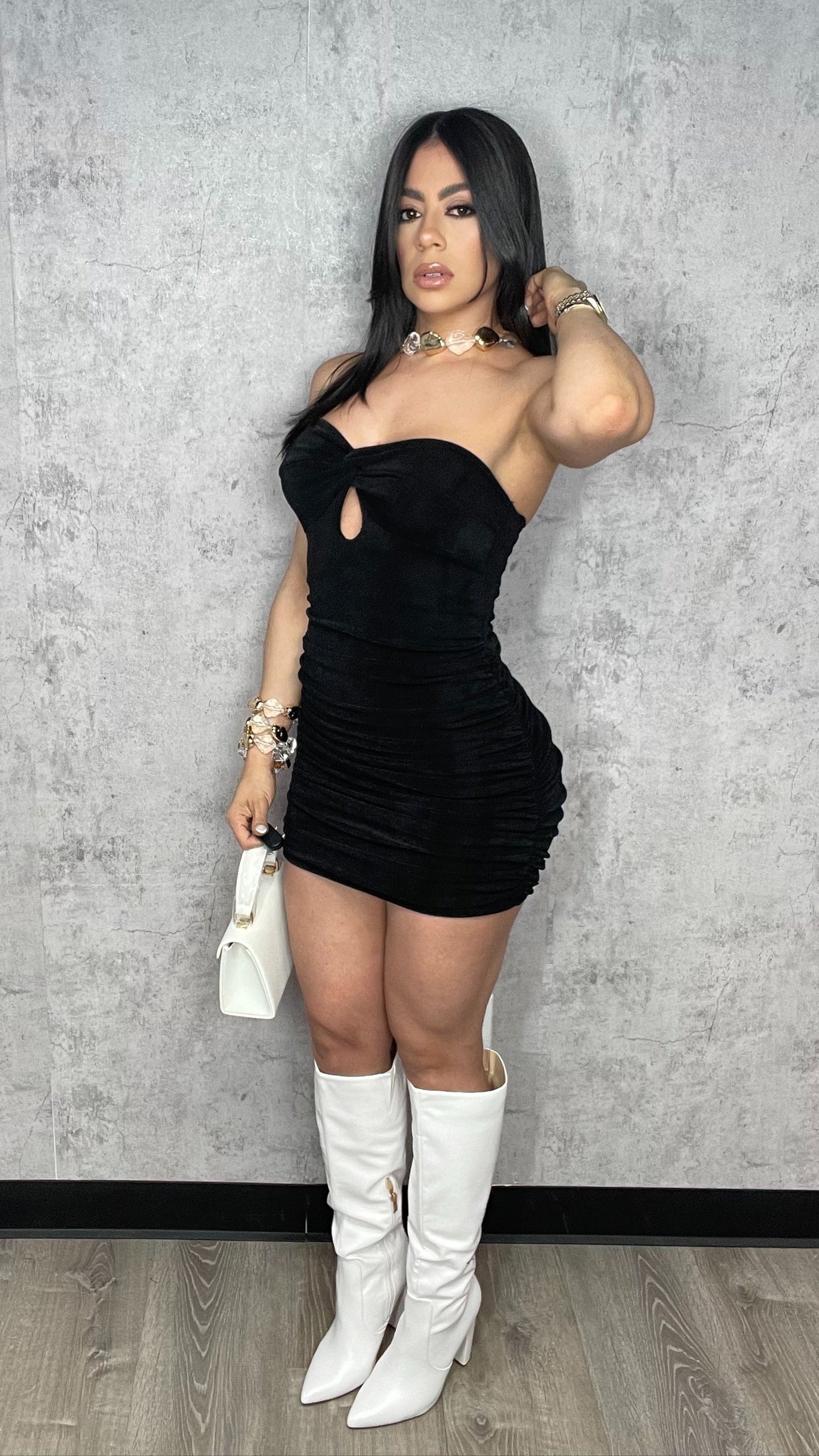 Jessica Tube Blalck Mini Dress