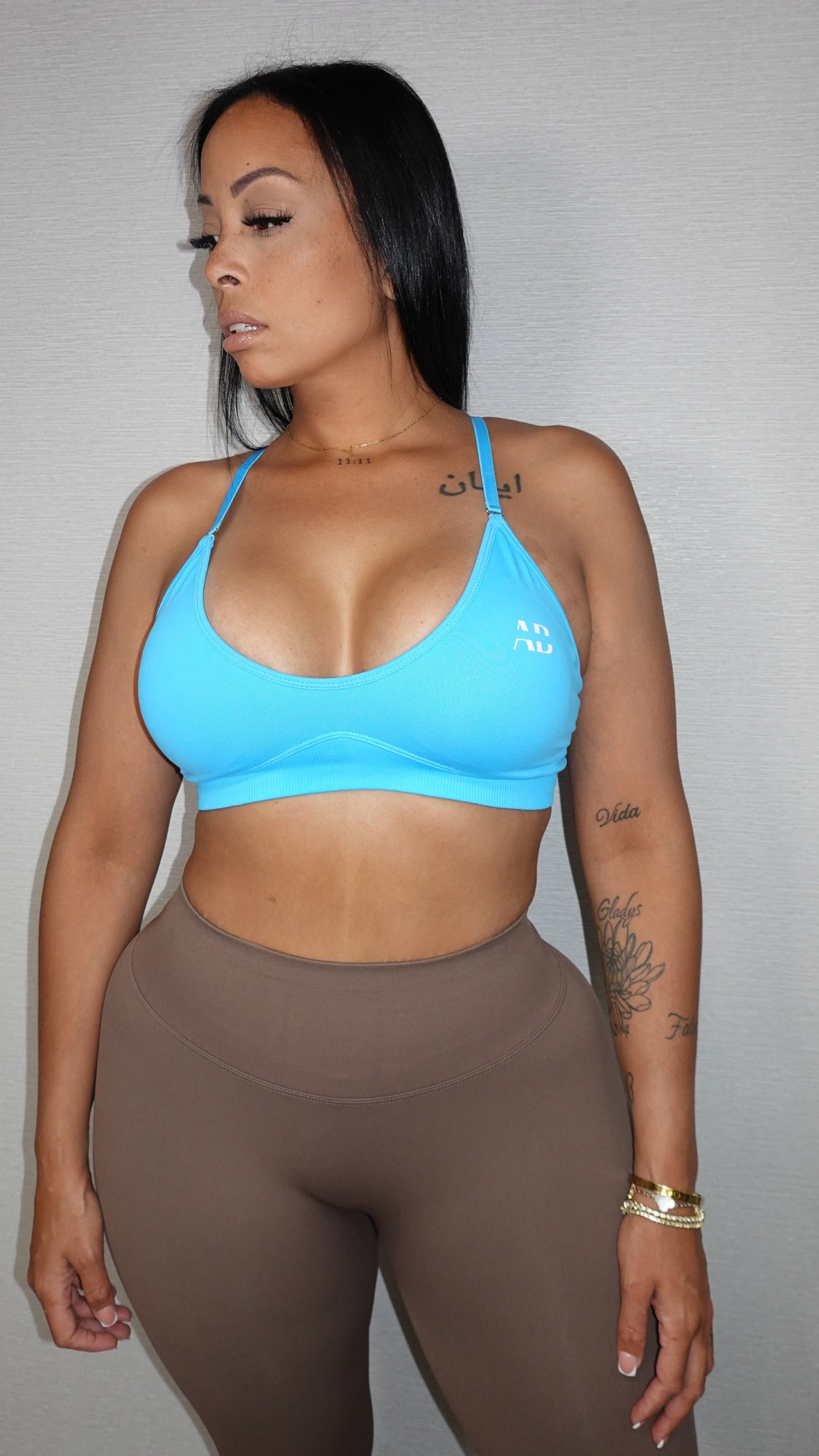 MARLEEN AB BLUE AND BROWN SET