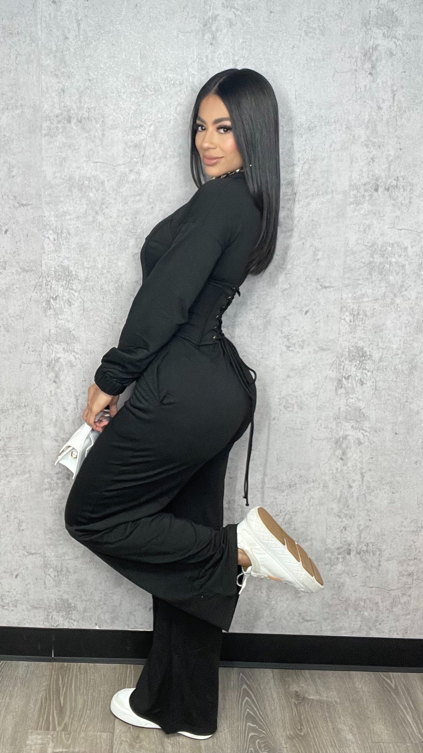 Corset Black Jumpsuit
