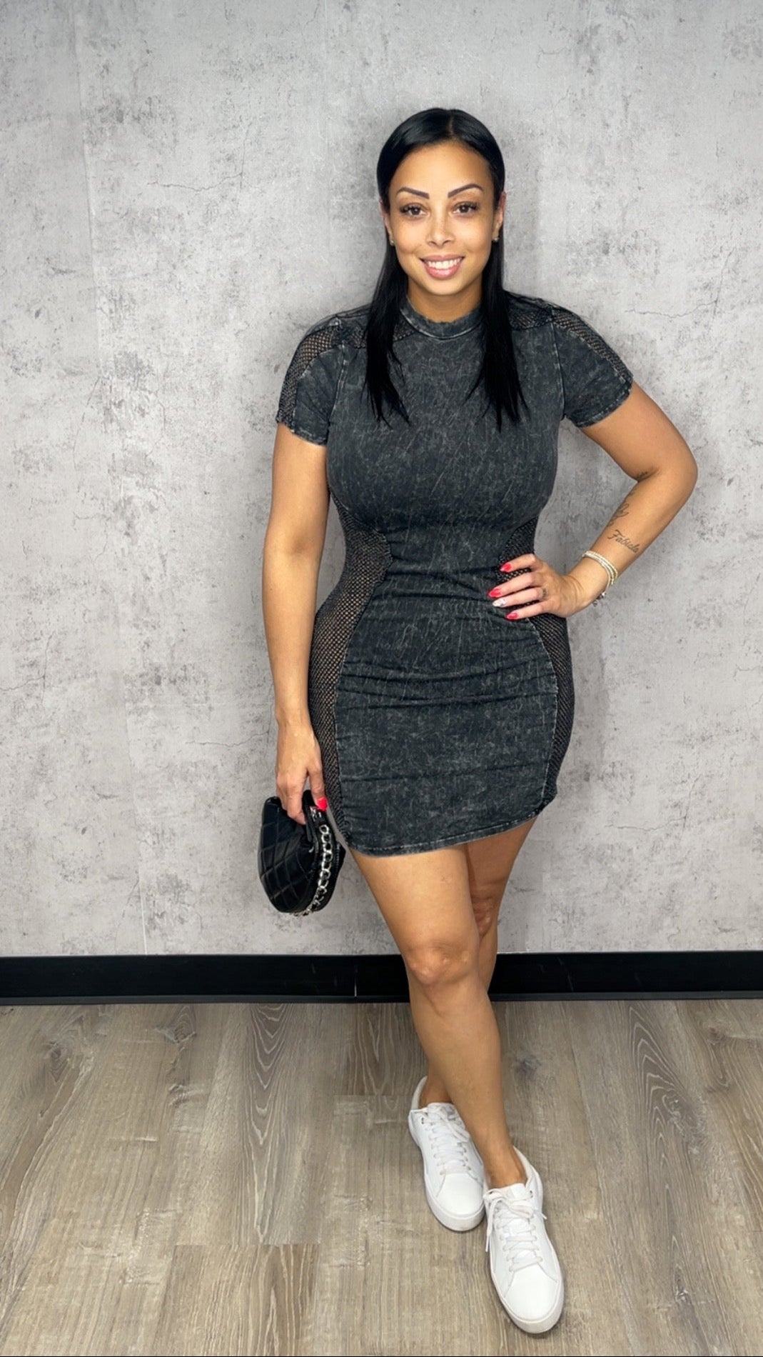 Mineral Black Wash Dress