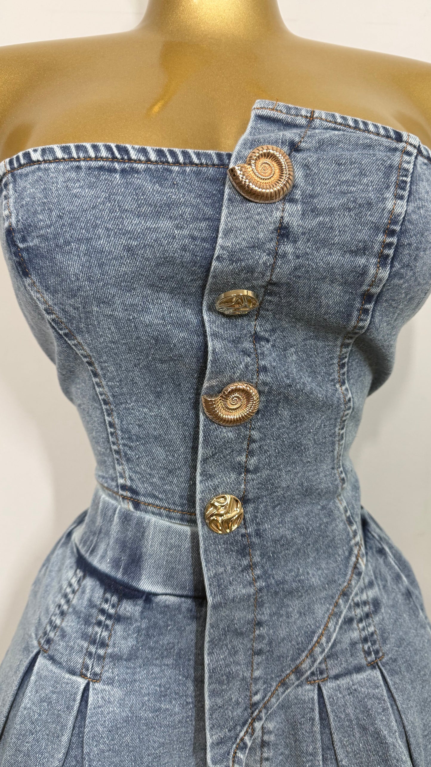 SUMMER DENIM SHORT SET