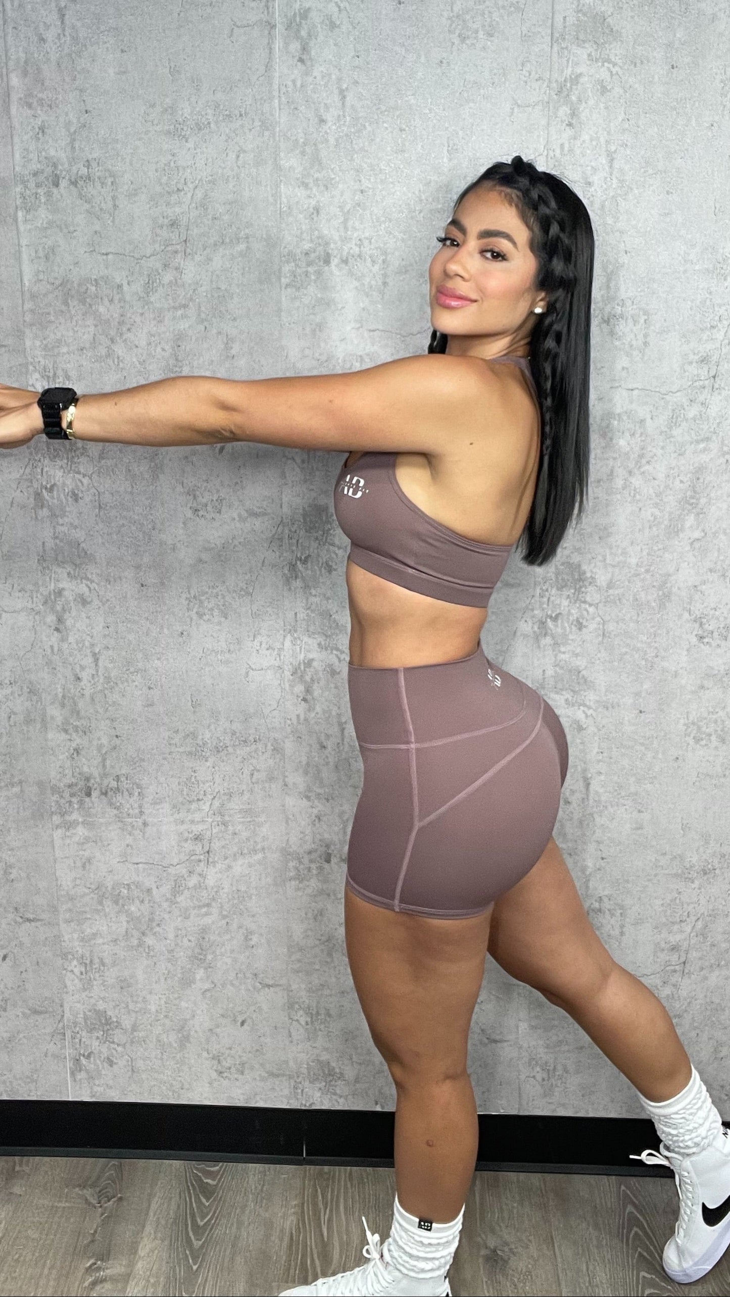 Michy Purple Short Set