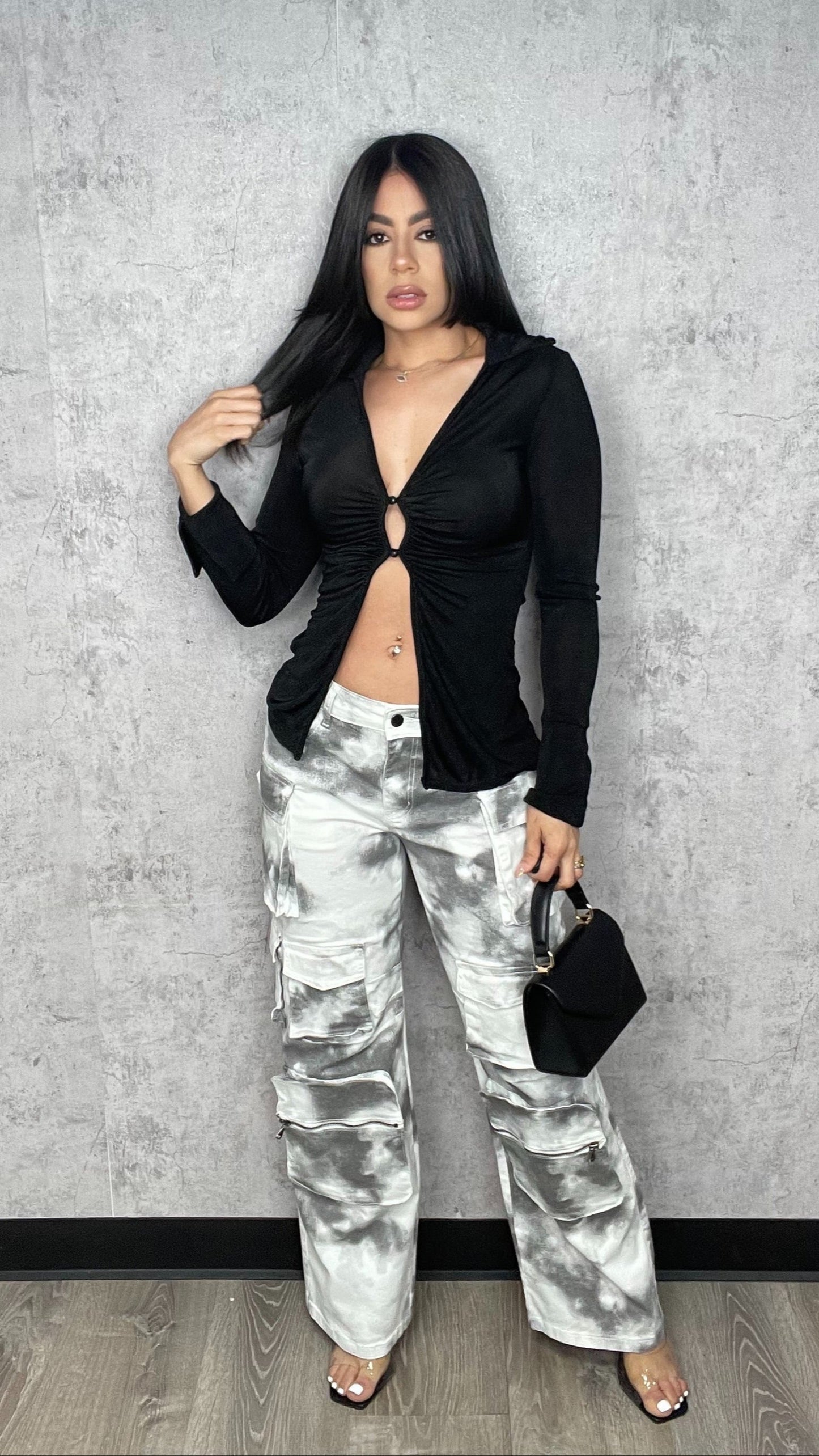 Mesh Lulu Top Black