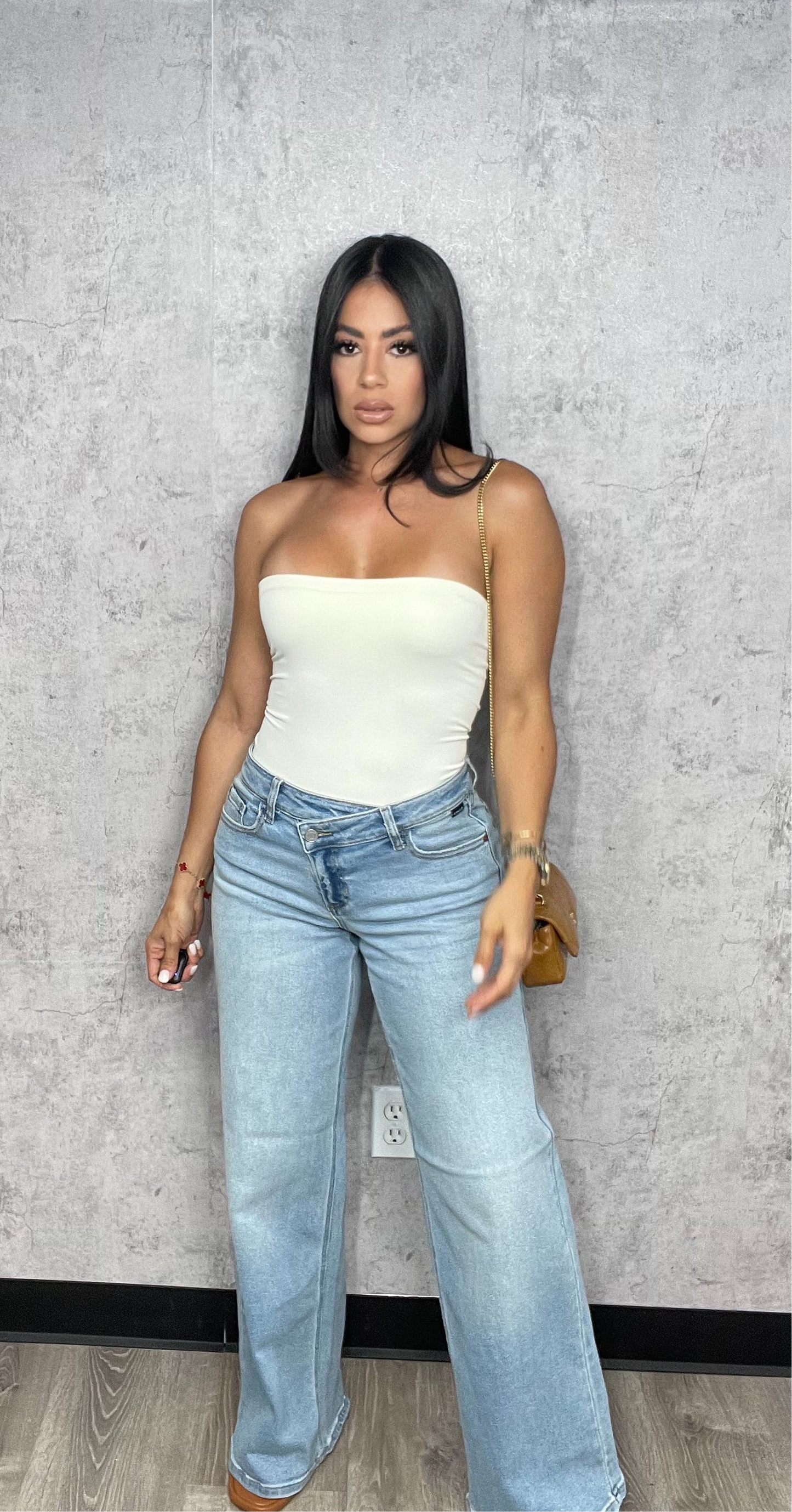 Tati Seamless Tube Bodysuit Ivory