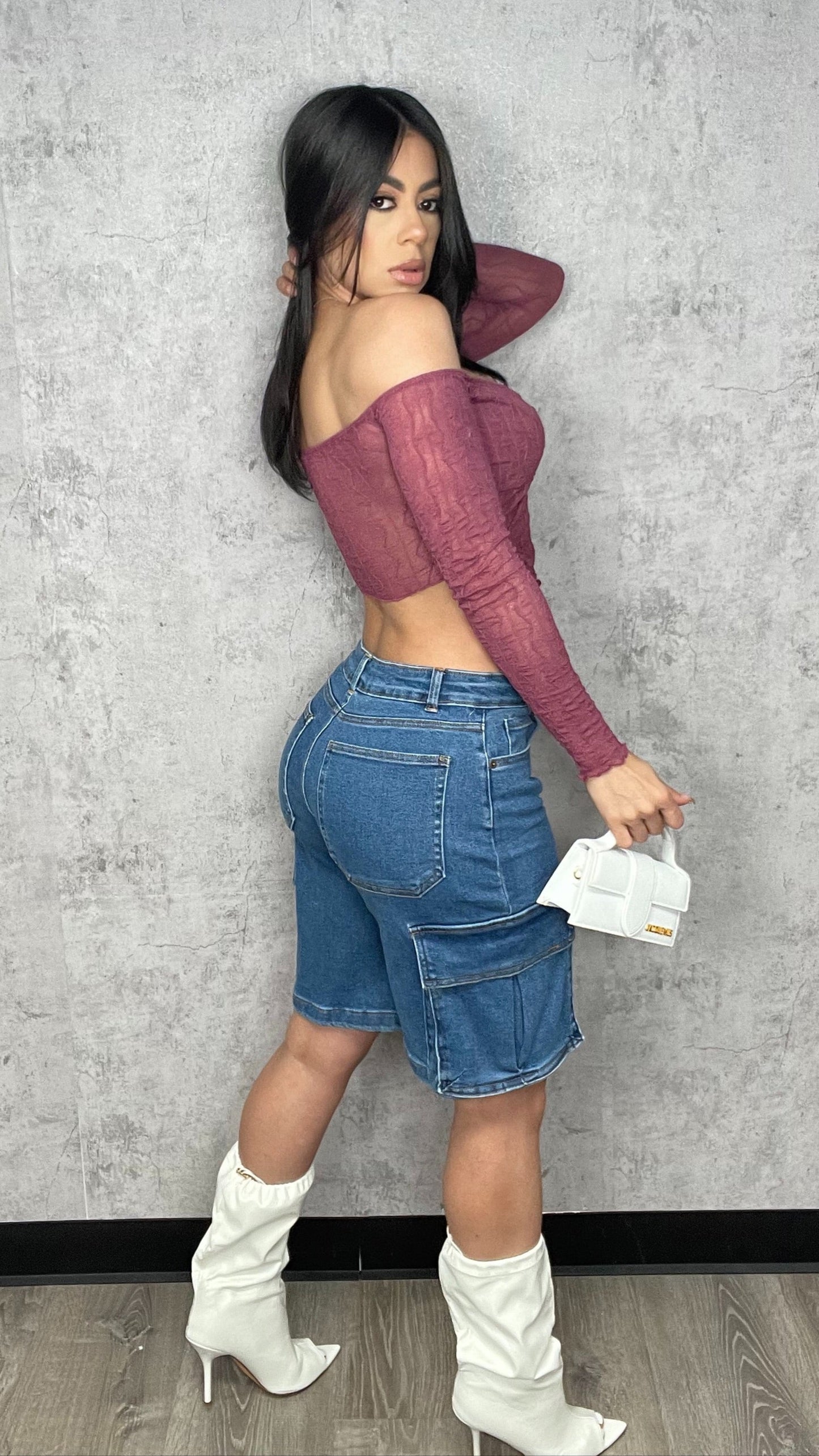 Rose Mesh Top