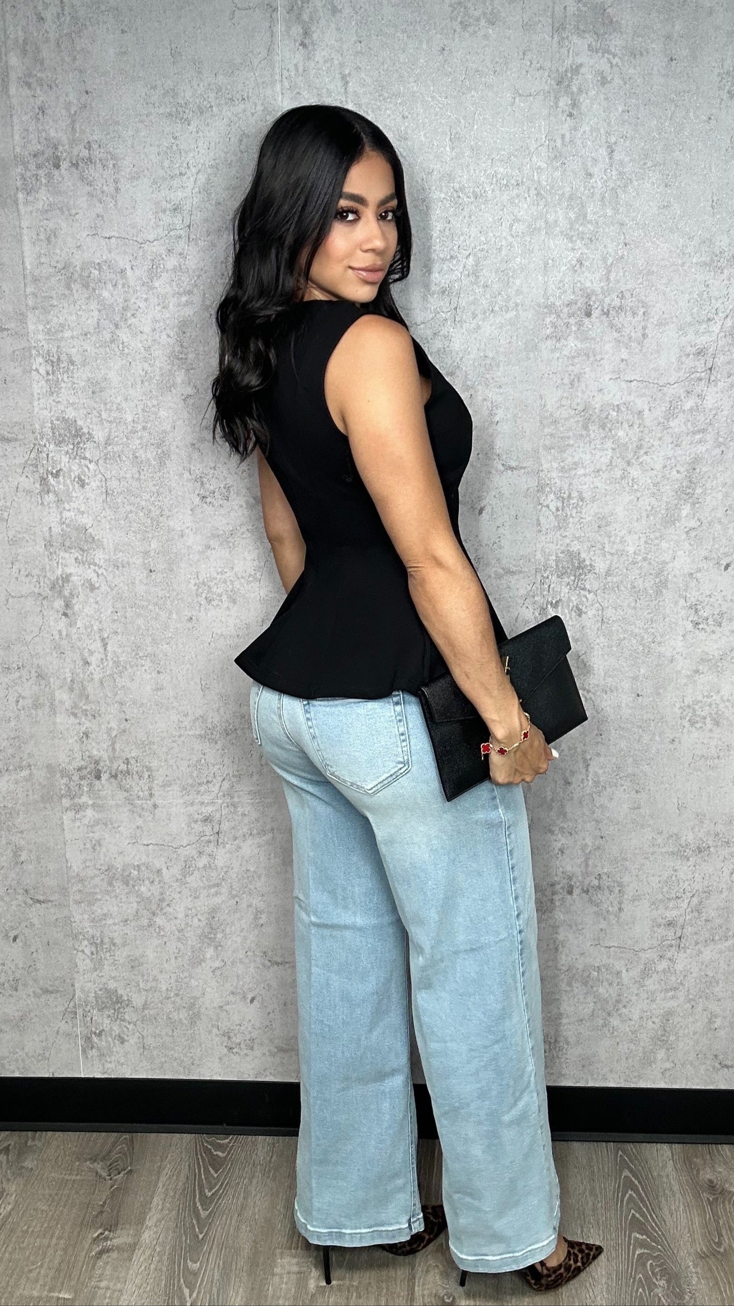 CELLO Wide Leg Stretchy Pants