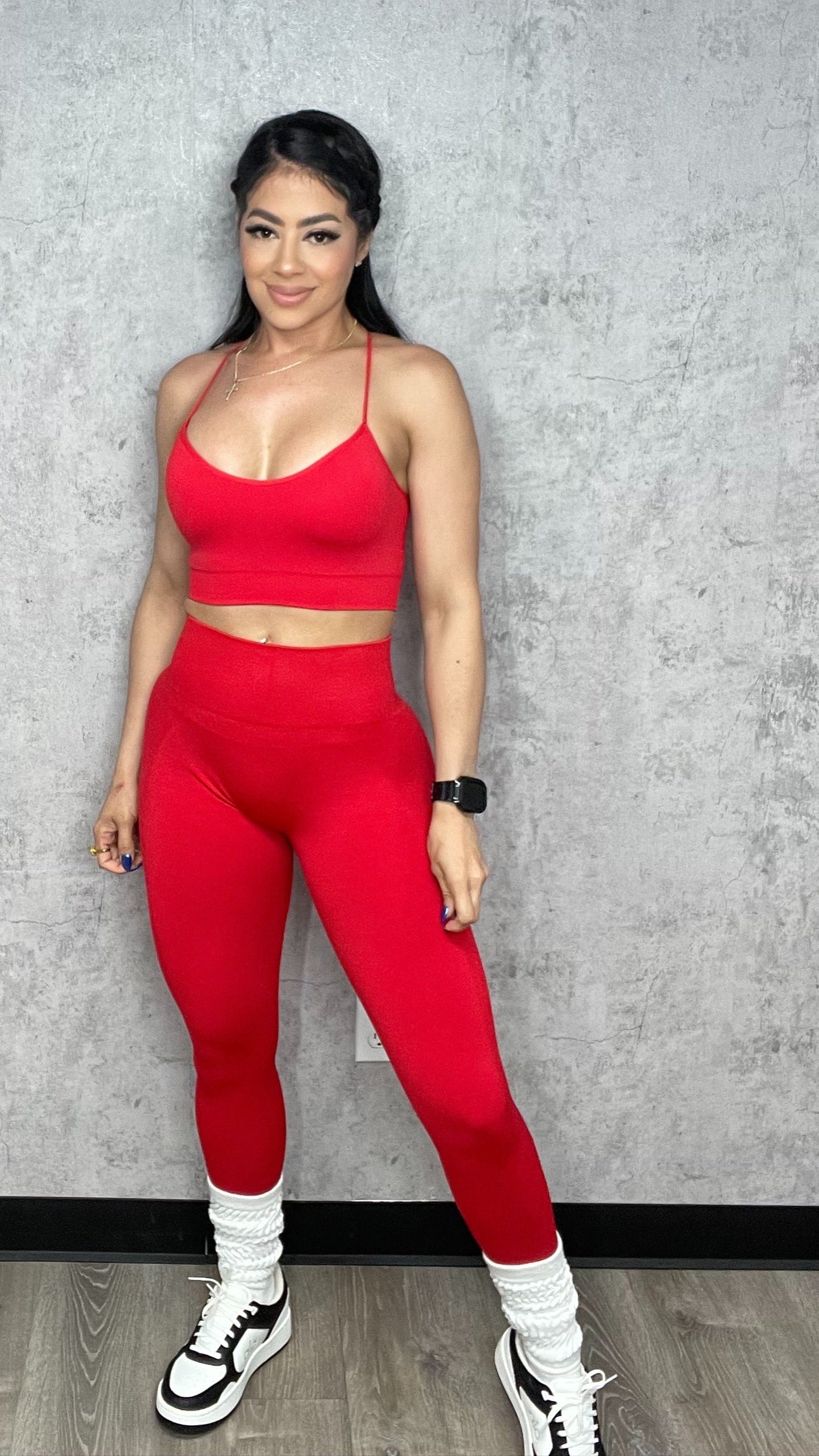 Tasha Red Pant Set