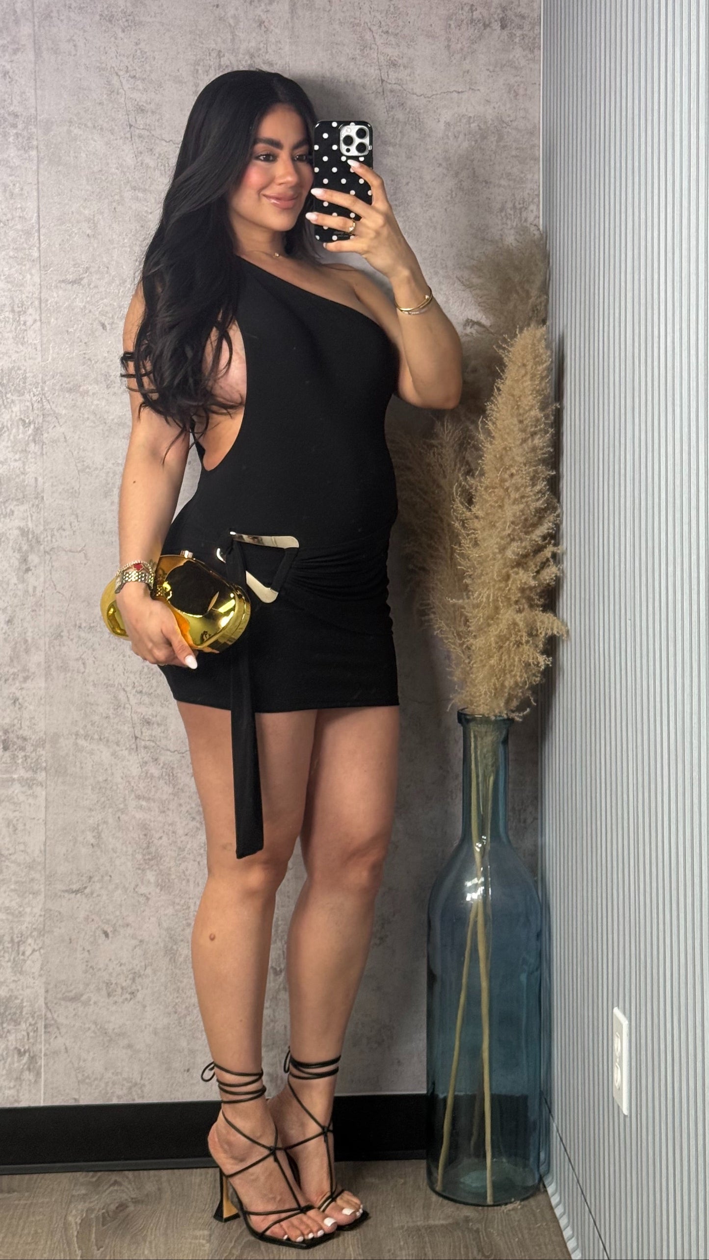 LEANDRA BLACK DRESS
