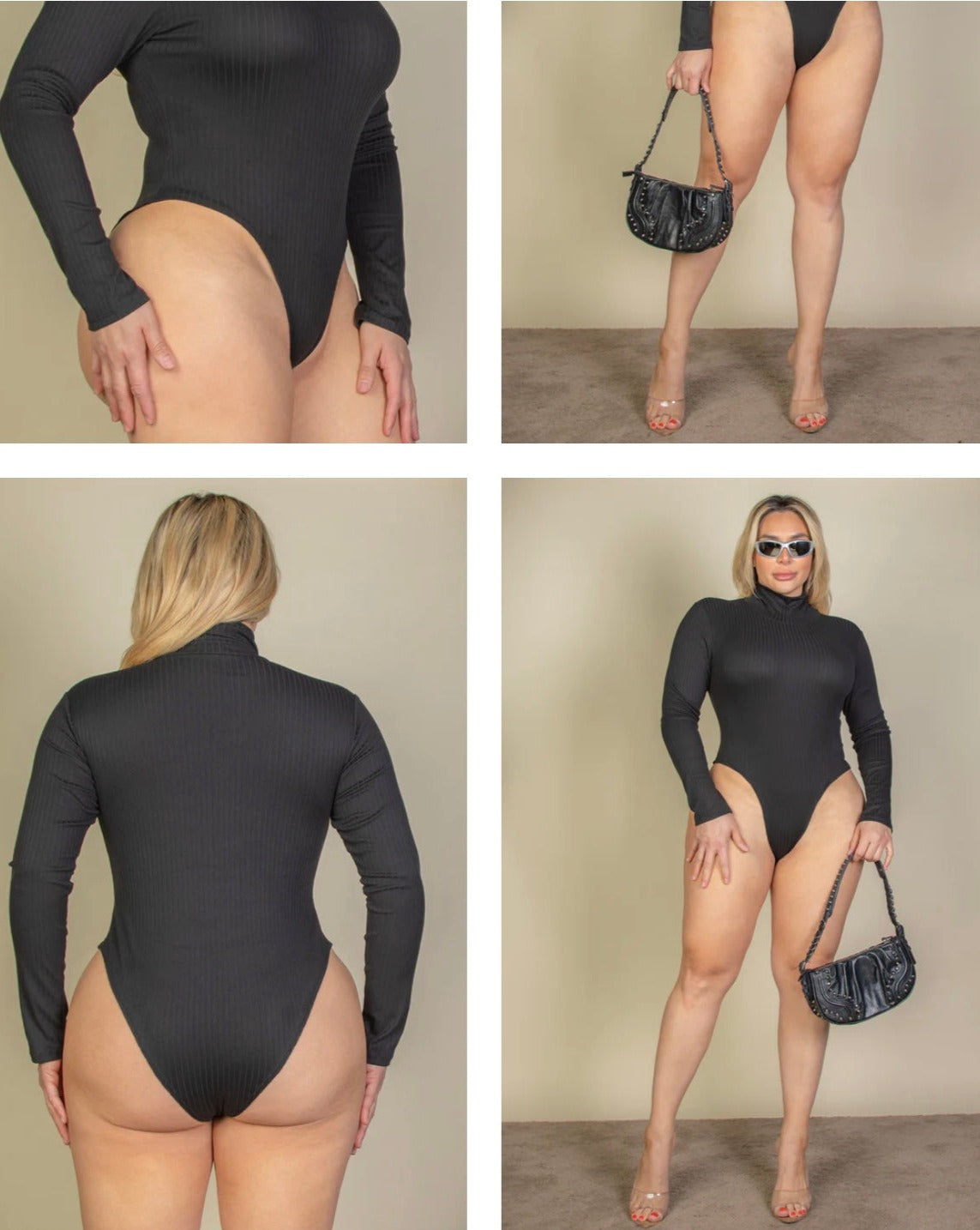 Necesario Bodysuit Black (Size Reg & Plus)