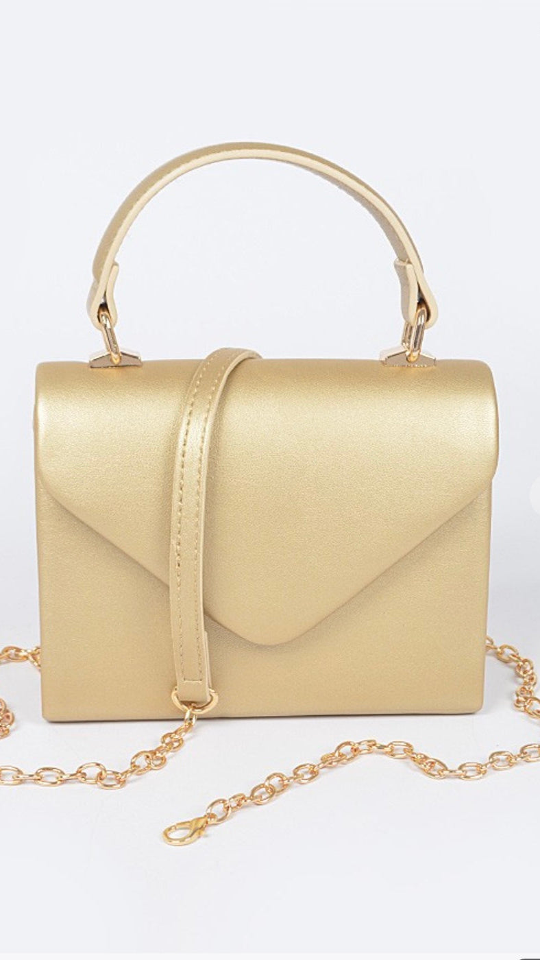 Leather Handel Clutch