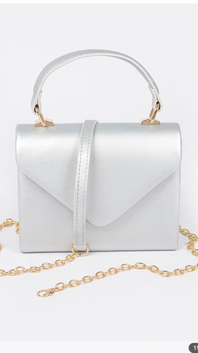 Leather Handel Clutch