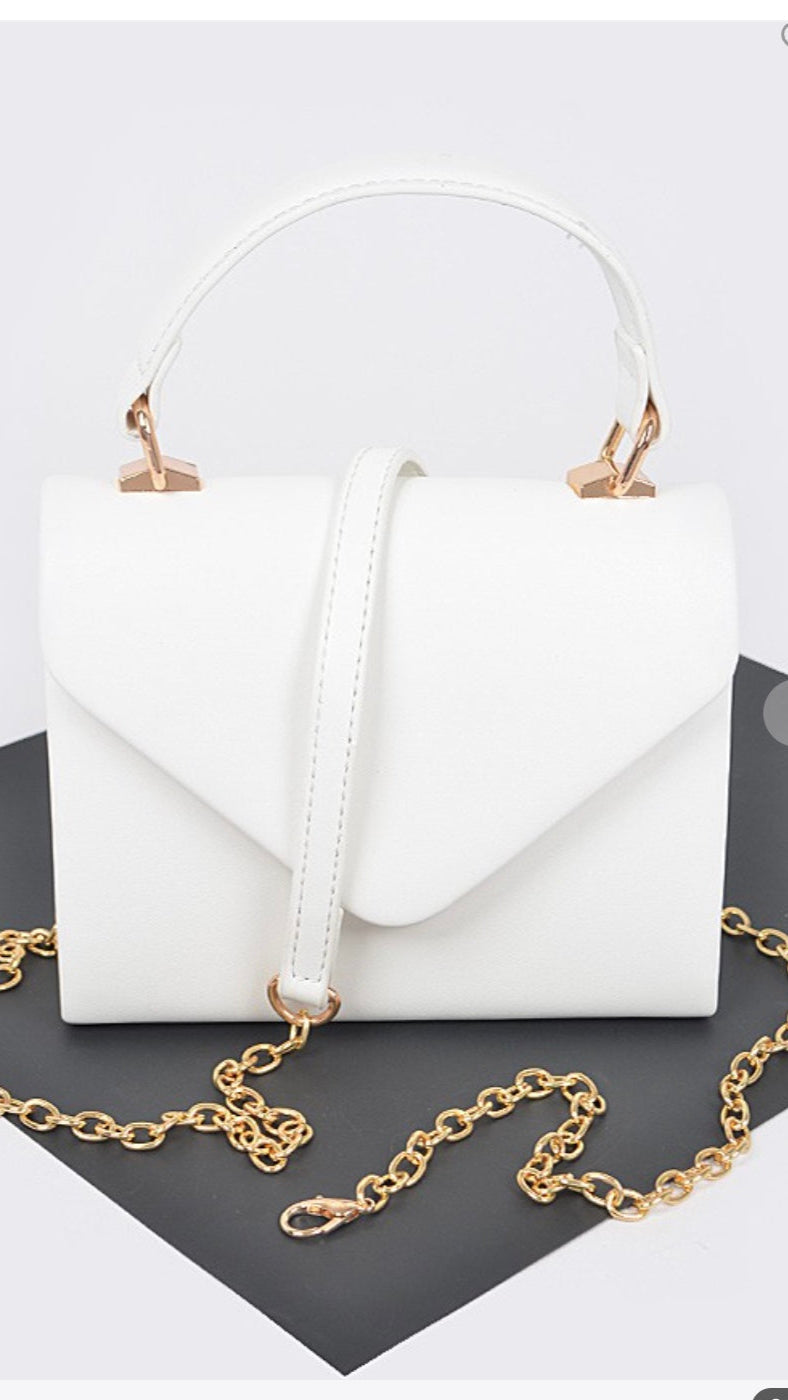 Leather Handel Clutch