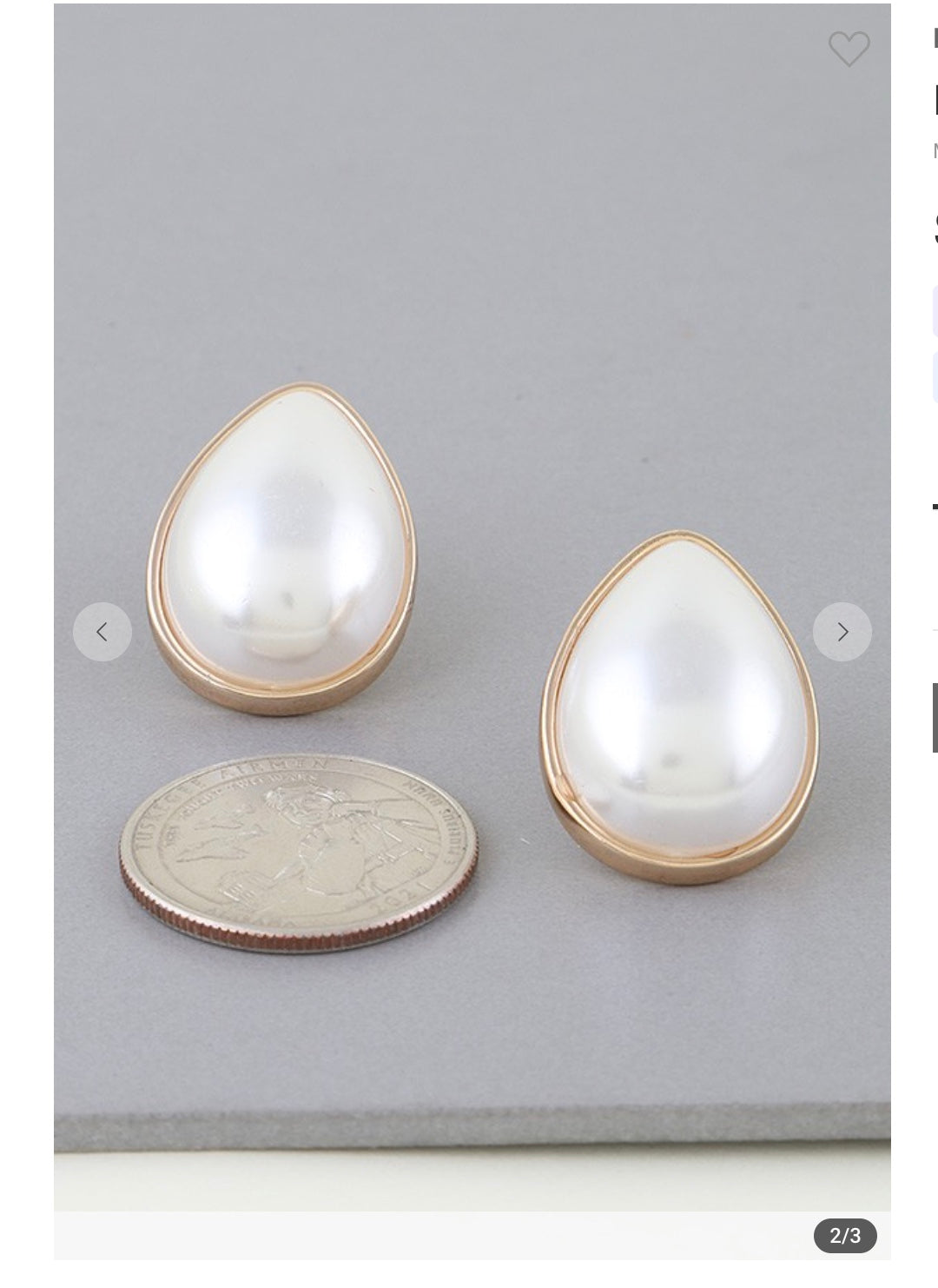 Modest Pearl Teardrop Earrings