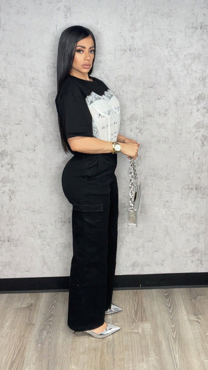 Black Cargo Pants