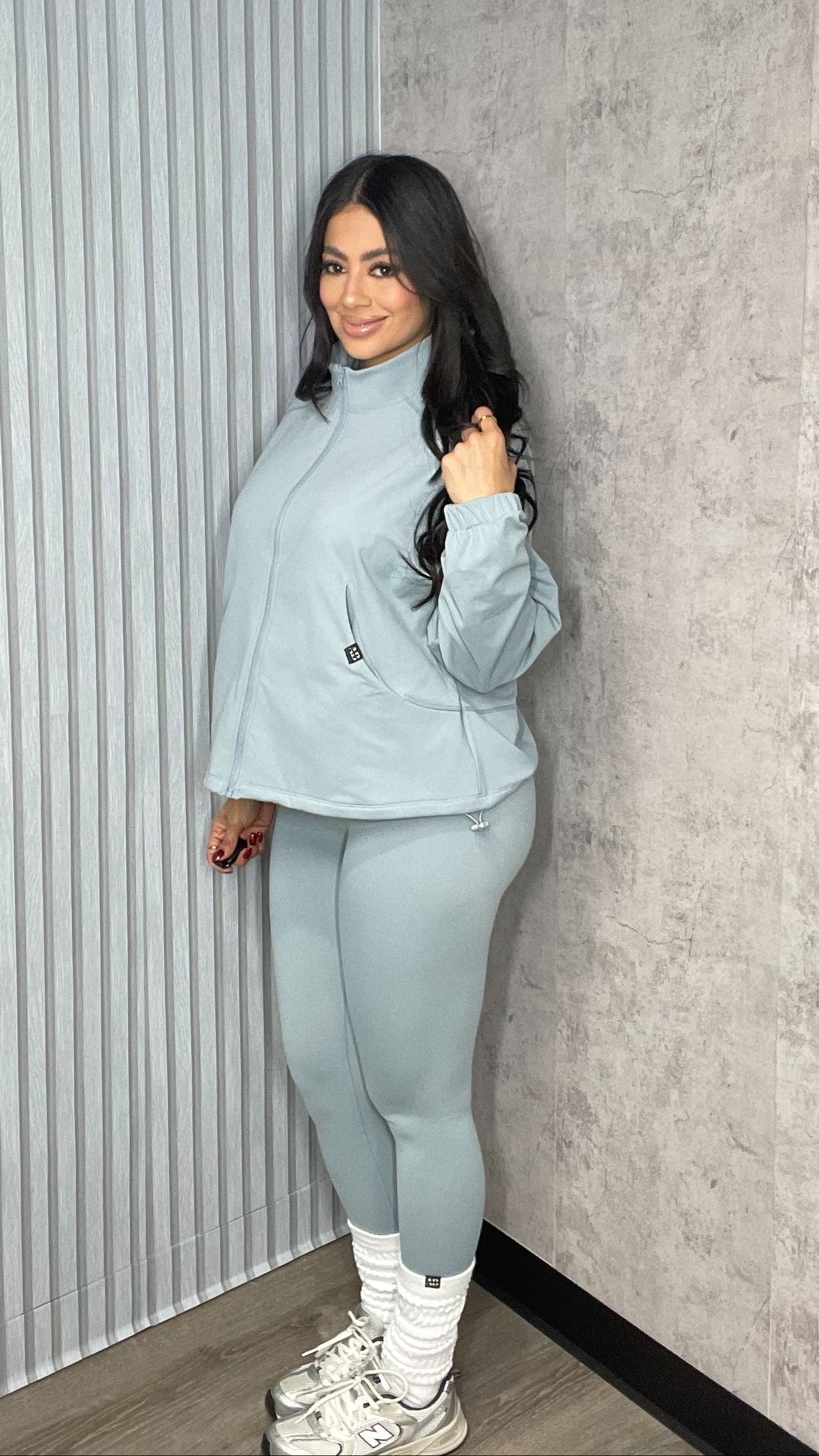 Thicker AB Jacket & Pants Set Blue