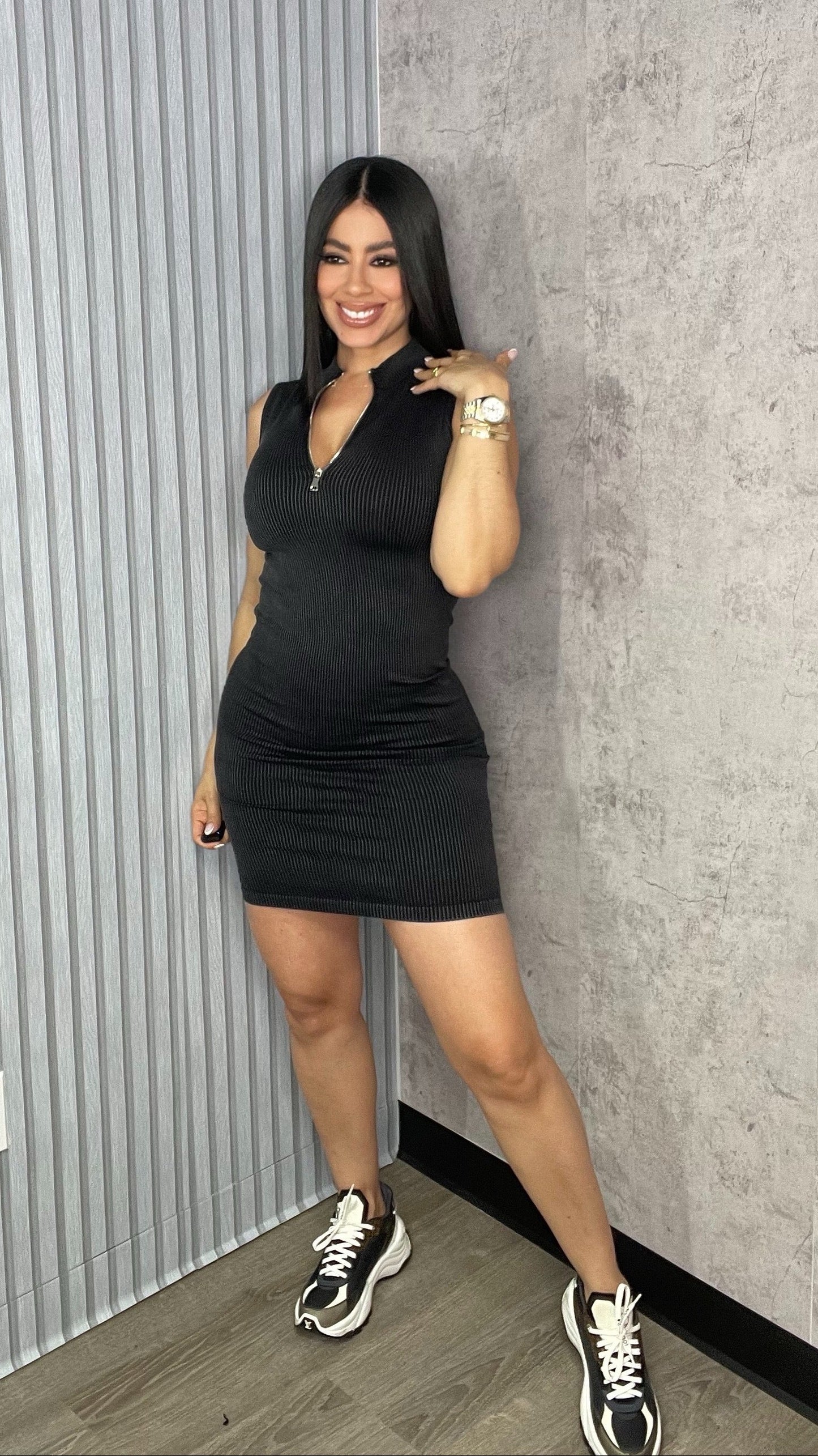 Luly Mineral Black Dress