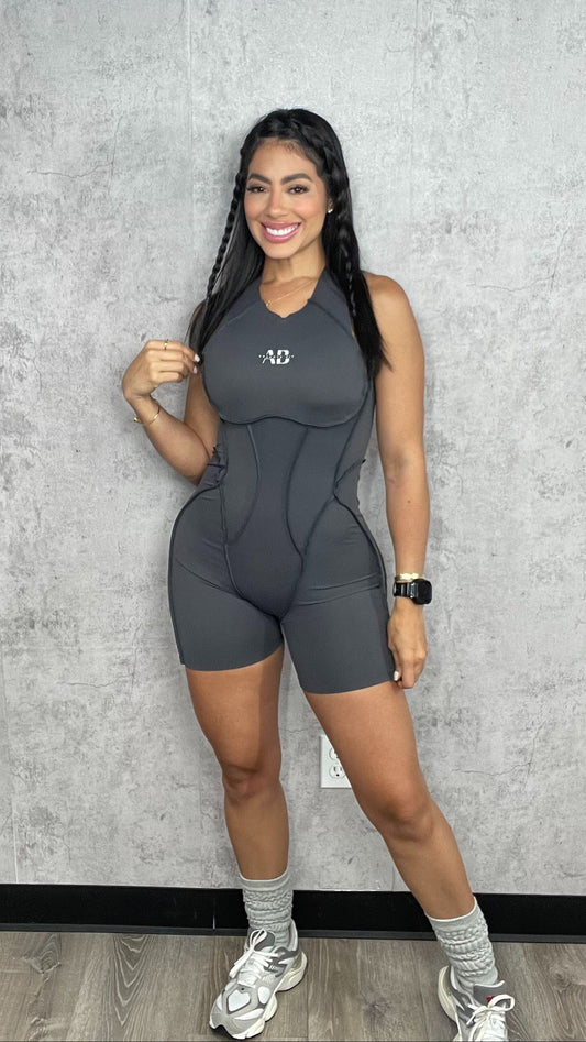 Kathelyn Romper Grey