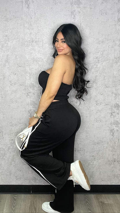 Leah Black Pants Set (RESTOCK)