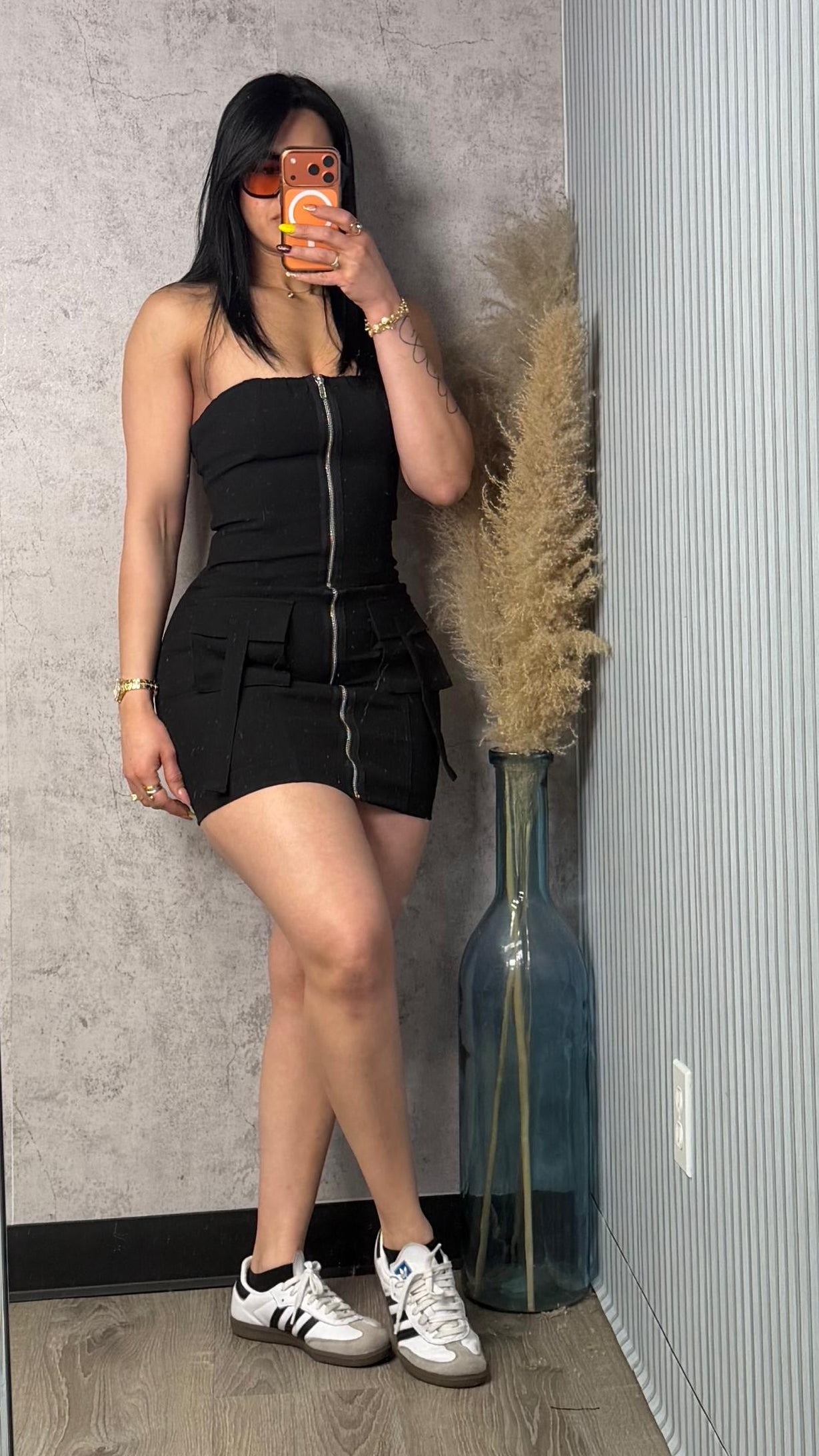 CARGO TUBE DRESS BLACK