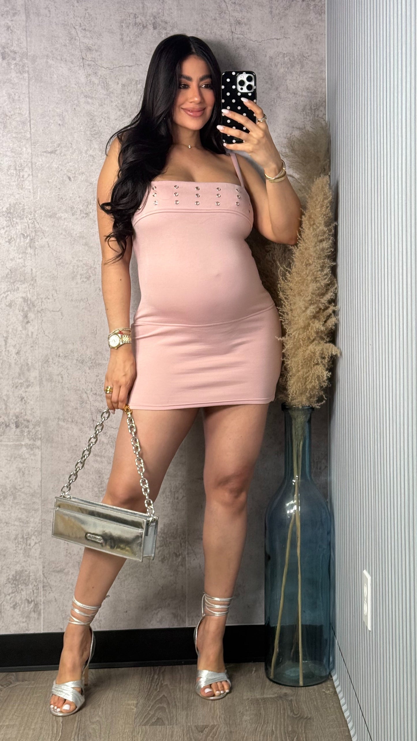ROSE DRESS DUSTY PINK