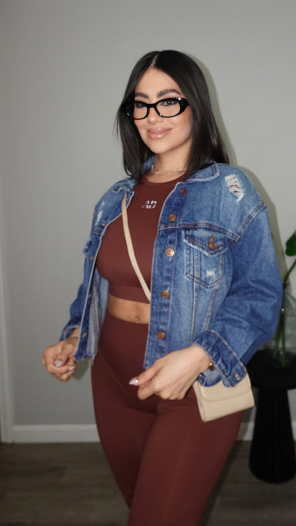 AB NAYMA BROWN PANTS SET