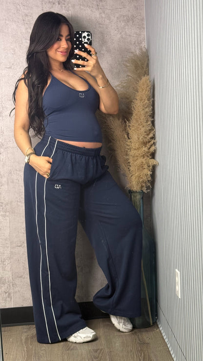 AB SASHA NAVY BLUE PANTS SET