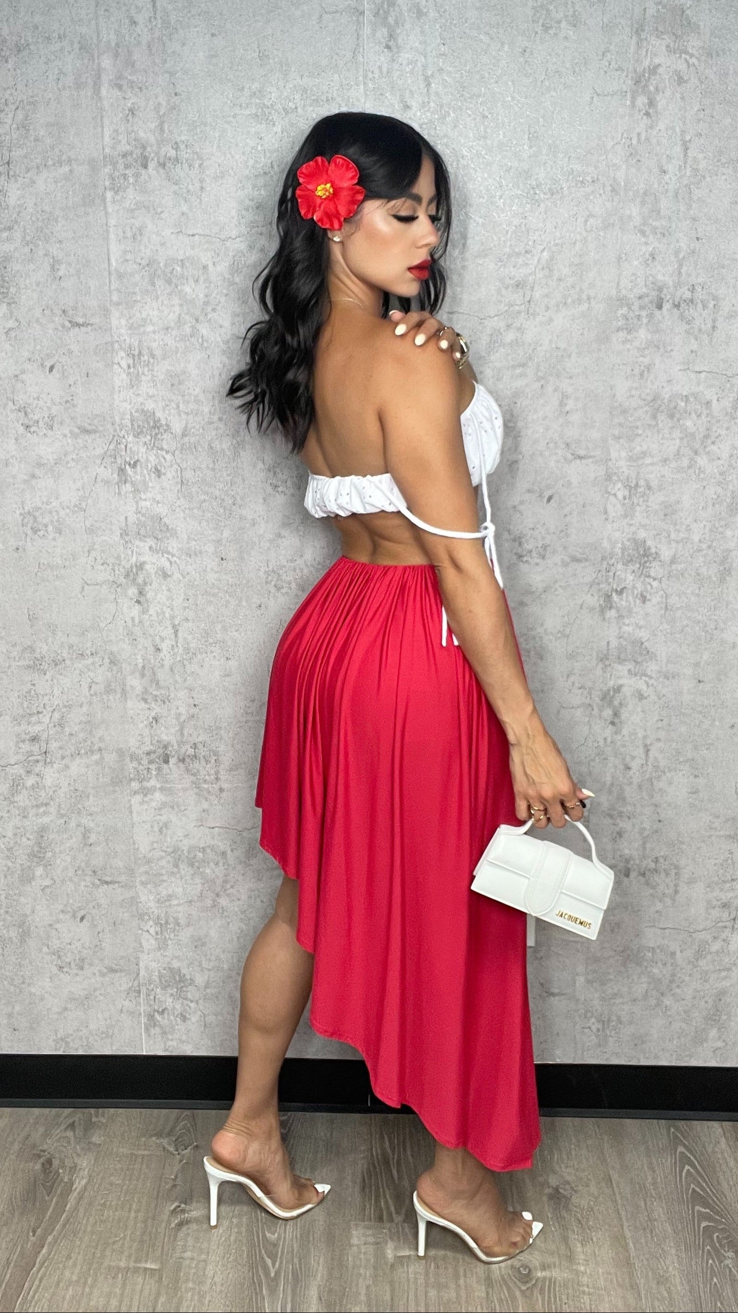 Baile Inolvidable Skirt Red