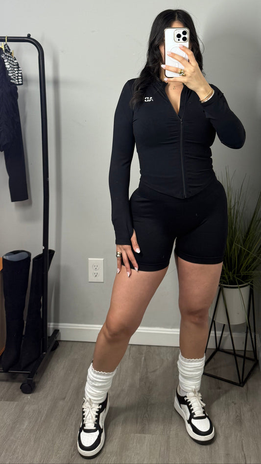 Milany 3pcs Short Set BLACK