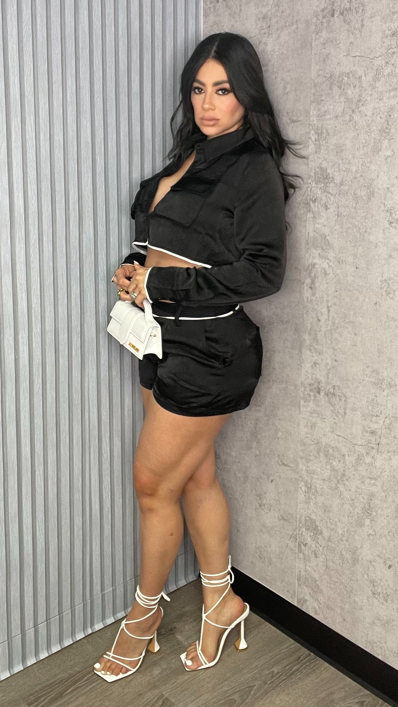 Celine Satin Crop and Short