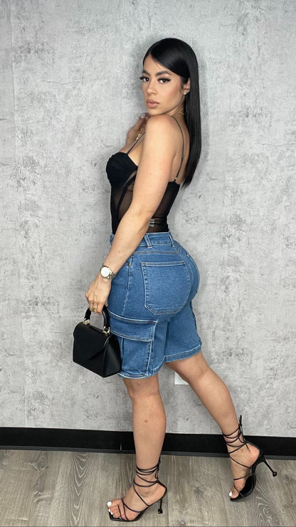 Jessenia Mesh Bodysuit Black