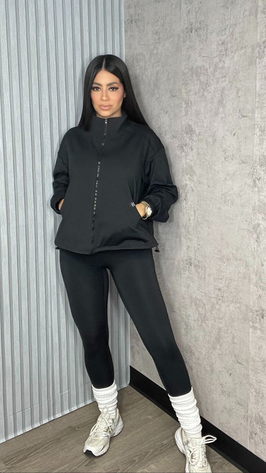 Thicker AB Jacket & Pants Set Black
