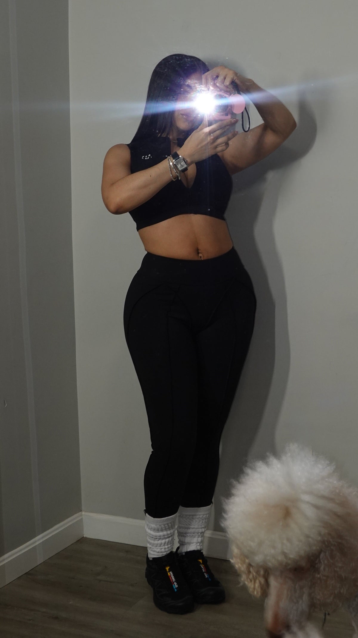 AB NALA BLACK PANTS SET